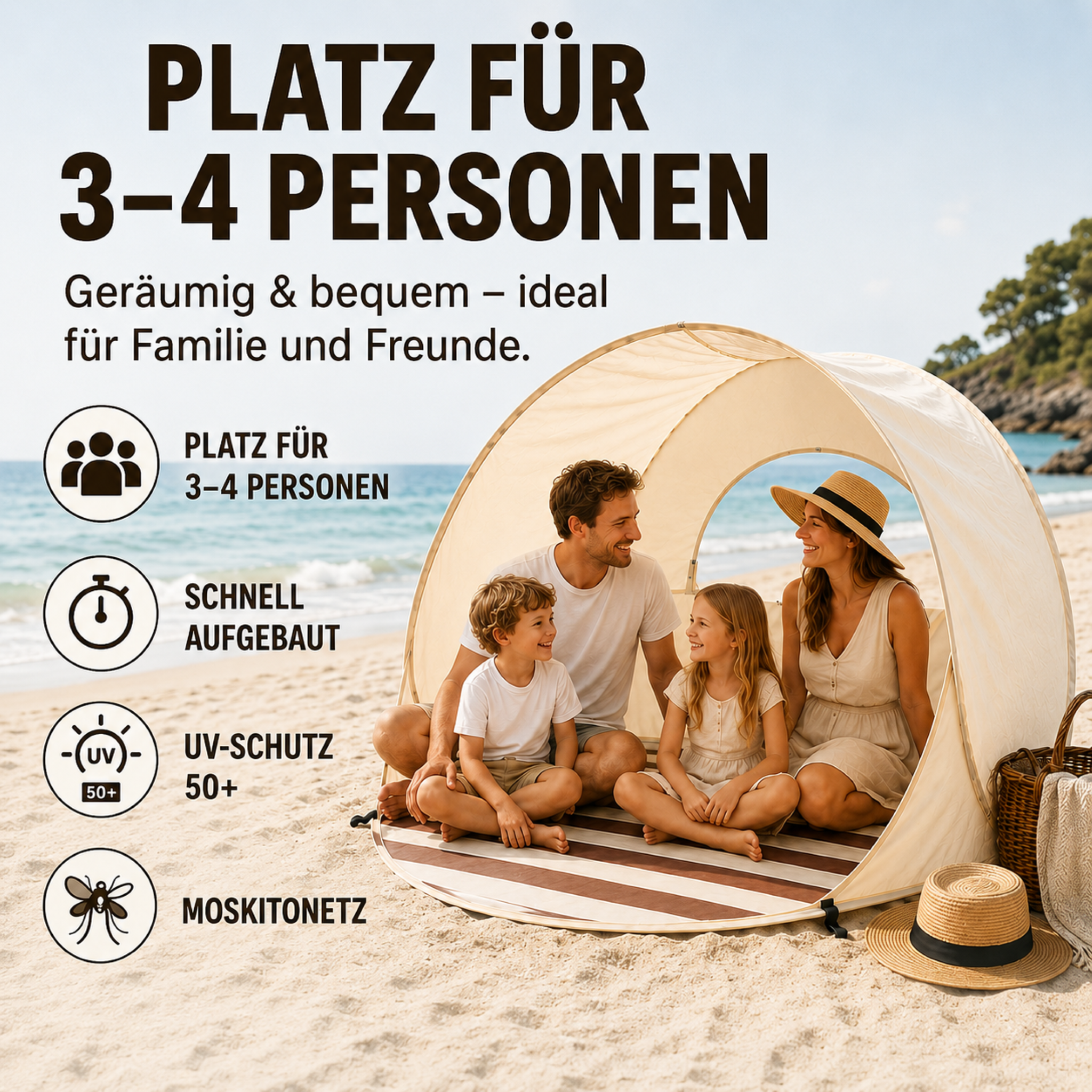 Celrien | Sunverra Pop-Up Beach Tent