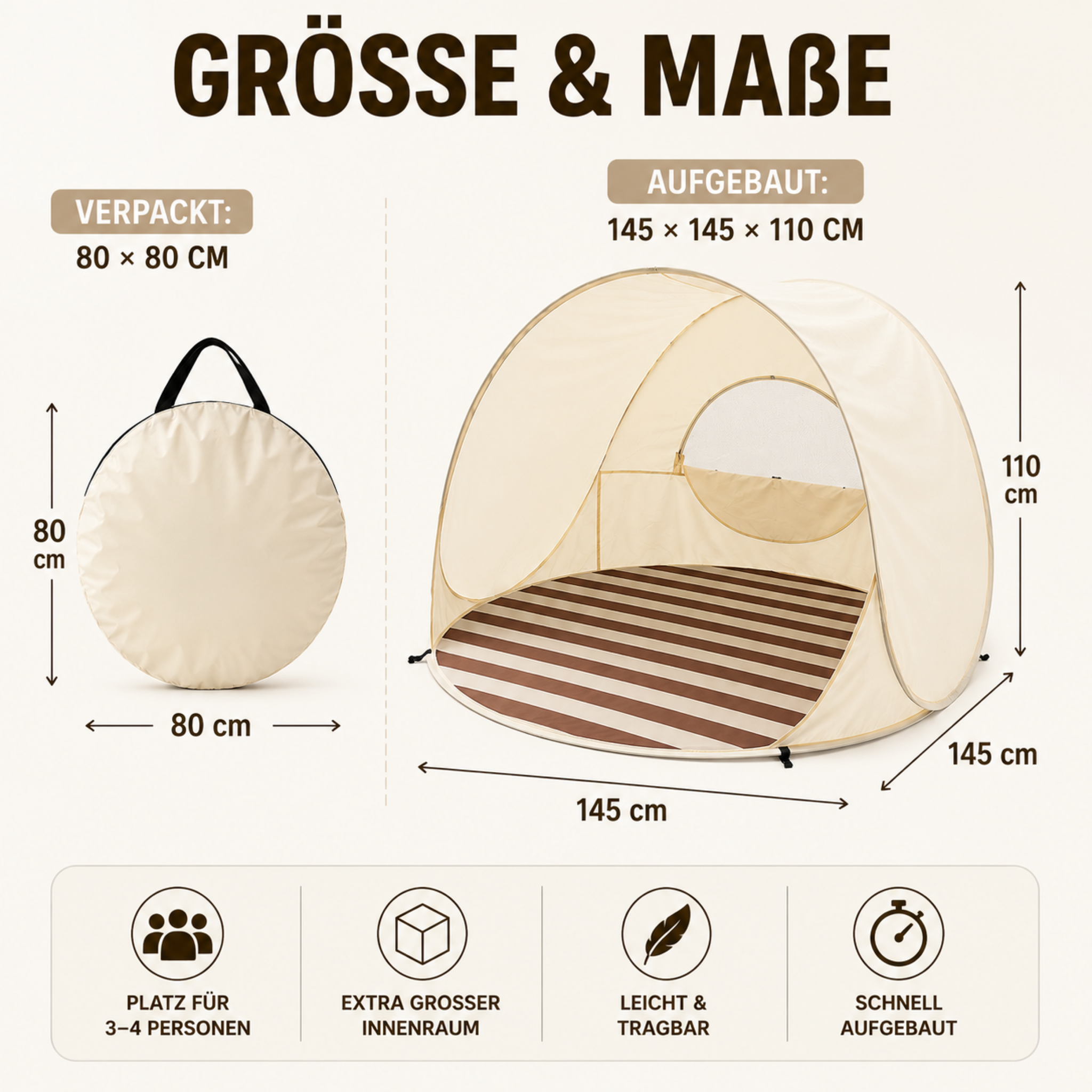 Celrien | Sunverra Pop-Up Beach Tent