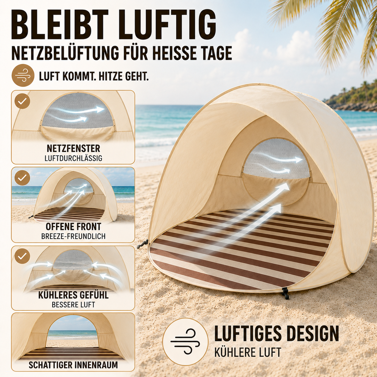 Celrien | Sunverra Pop-Up Beach Tent