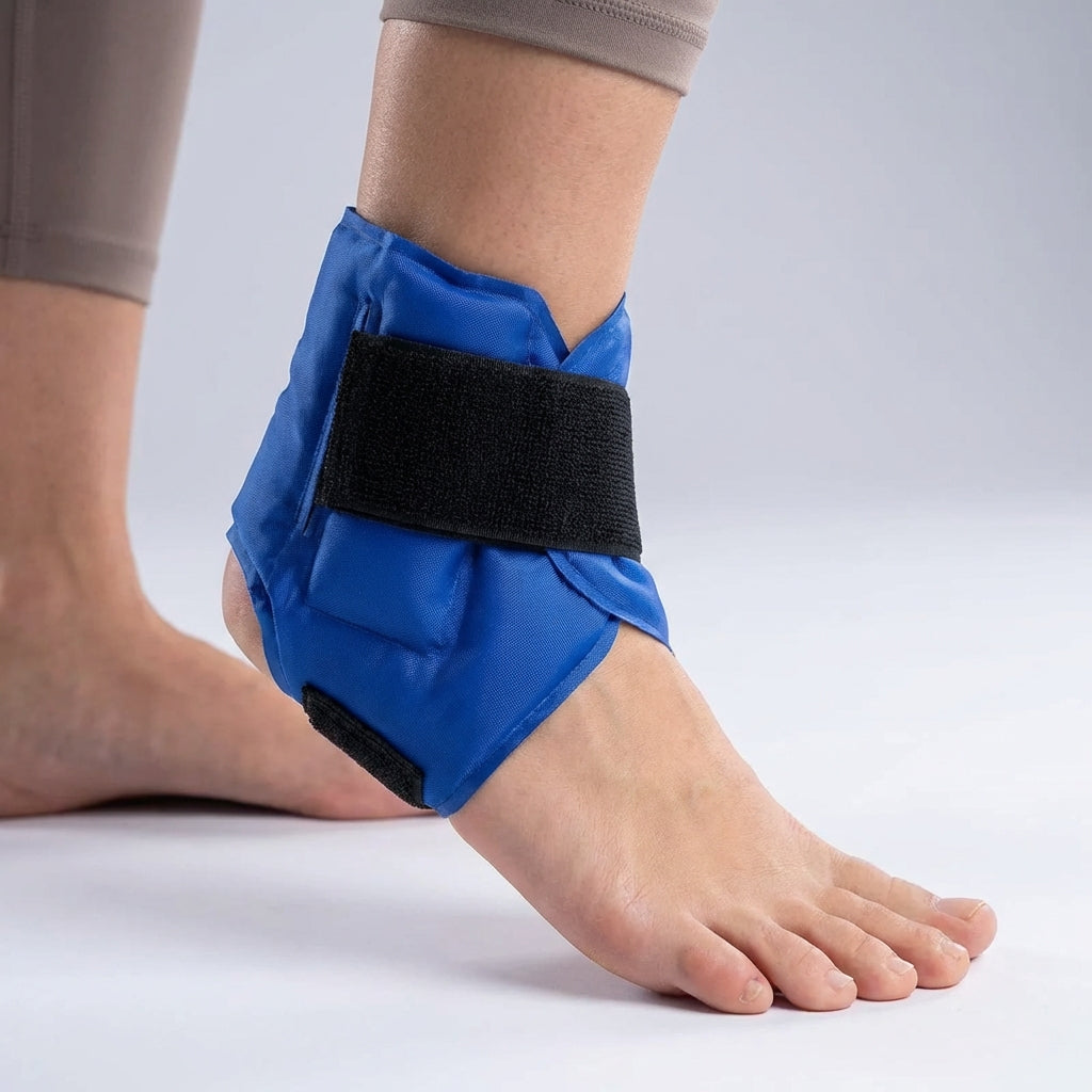 Reusable gel therapy wrap with adjustable strap for hot and cold therapy