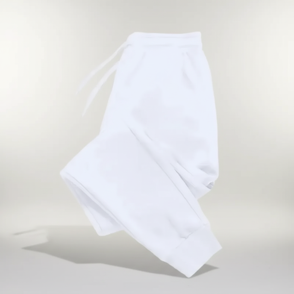 Men's warm breathable joggers with tapered cut and ankle cuffs