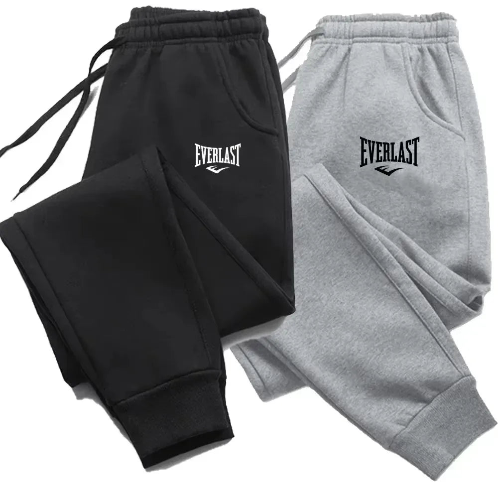 Men's warm breathable joggers with tapered cut and ankle cuffs