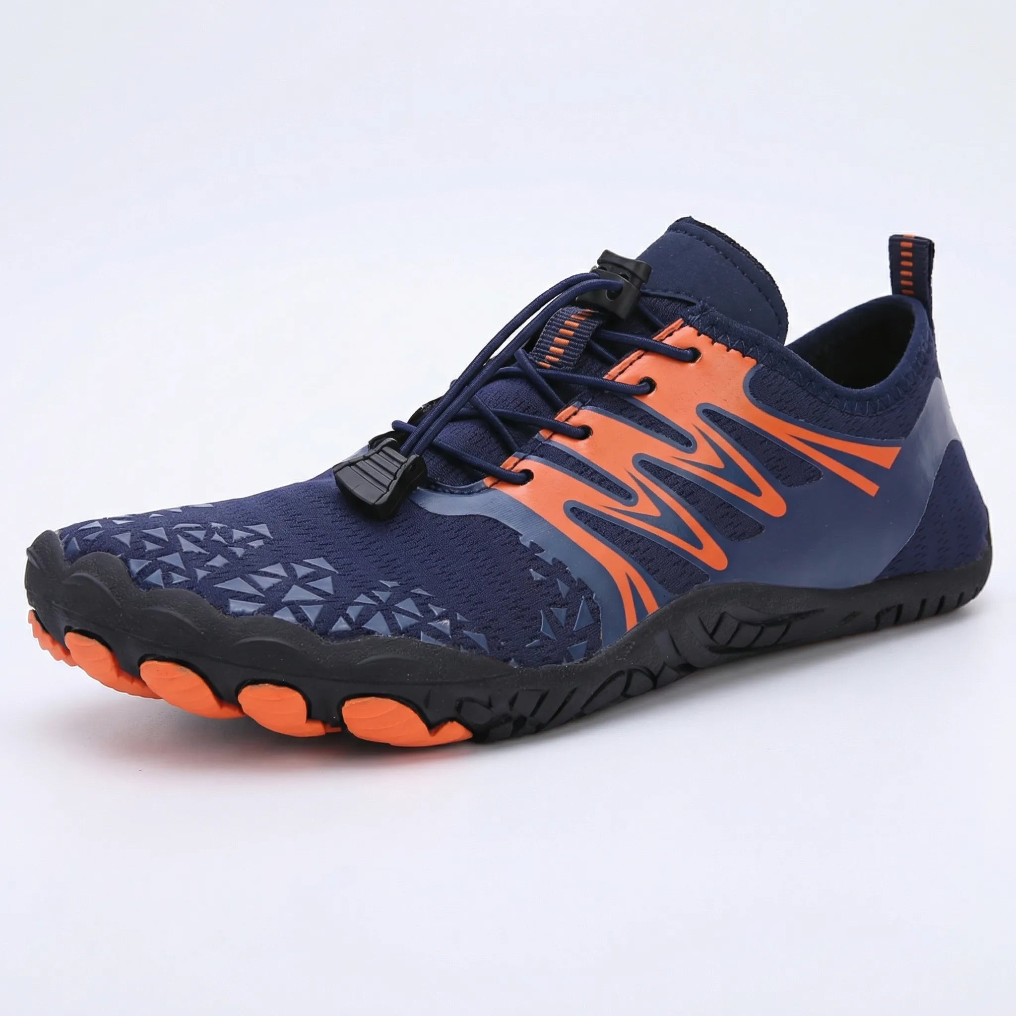 Quick-drying water shoes with barefoot sole for swimming and beach activities