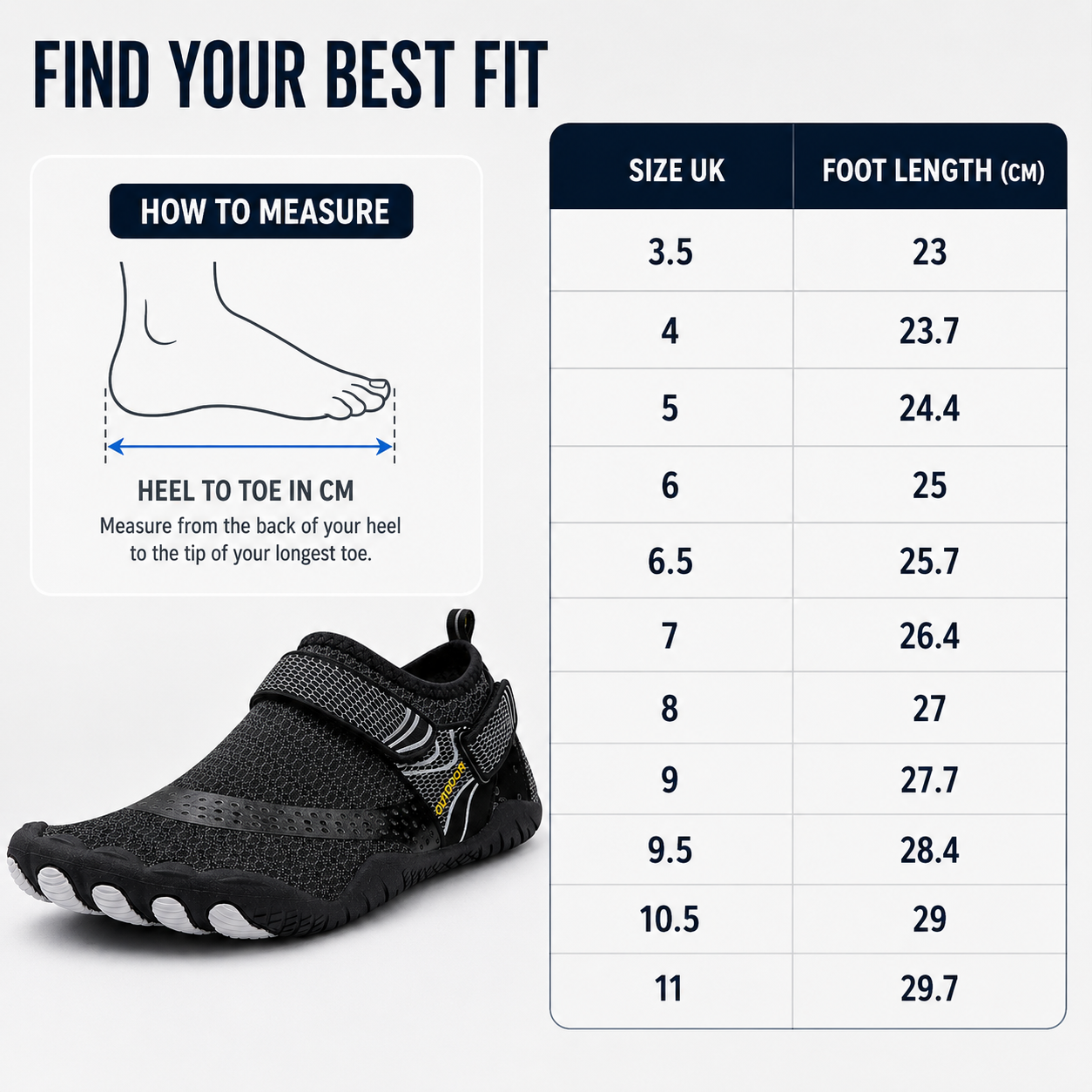 Celrien | Tidewade Five-Toe Quick-Dry Aqua Shoe