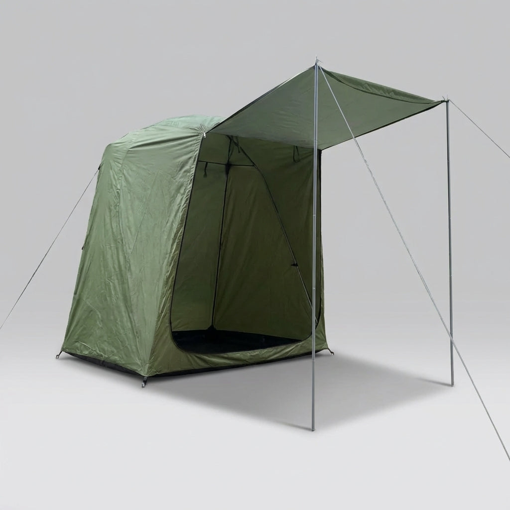 Rear tent for SUV hatchback with water-resistant awning for camping