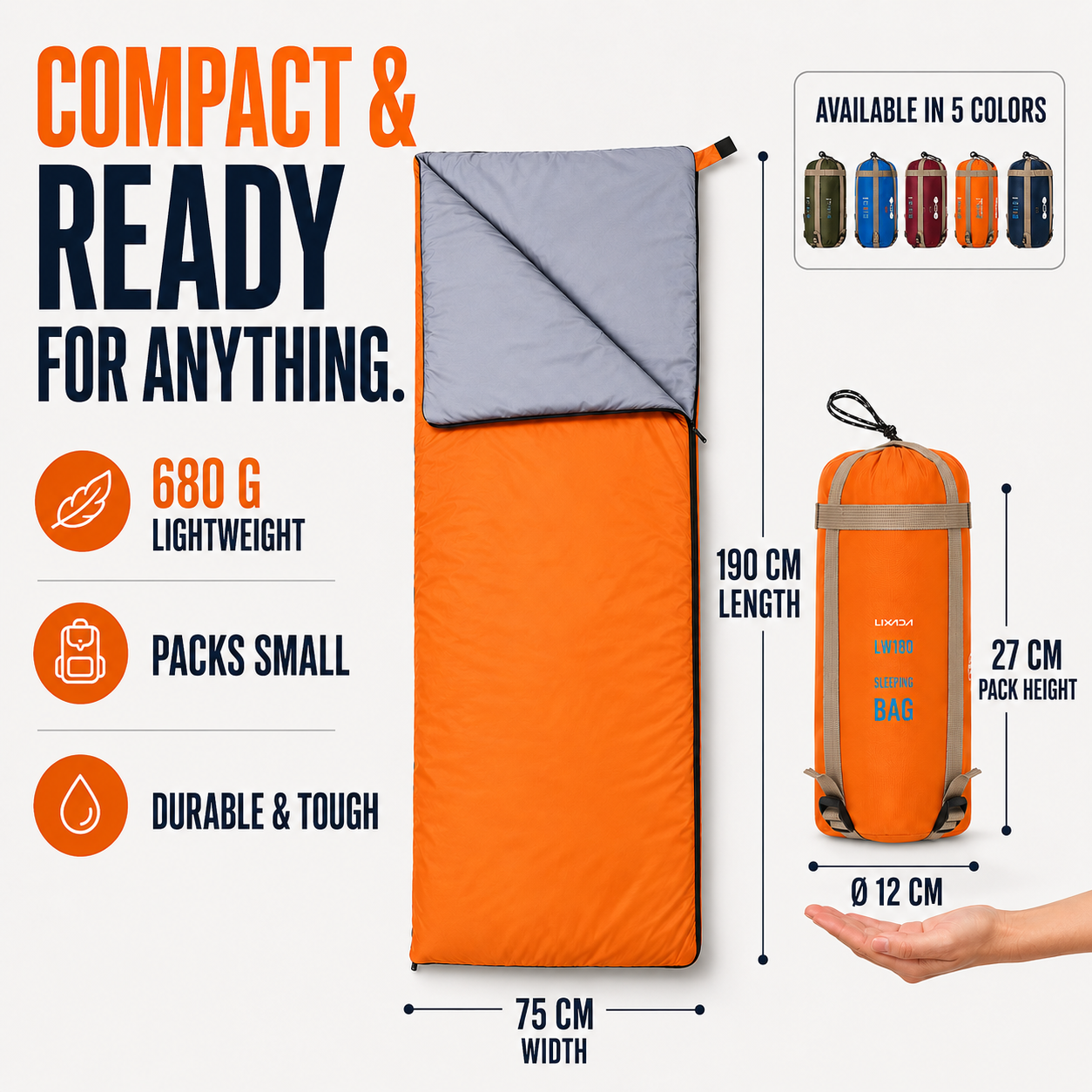 Celrien | TrailNest Envelope Style Sleeping Bag