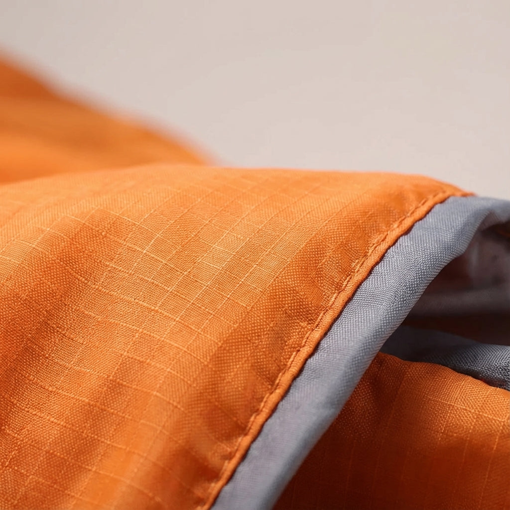 Ultralight envelope sleeping bag with compact carry pouch for camping and hiking