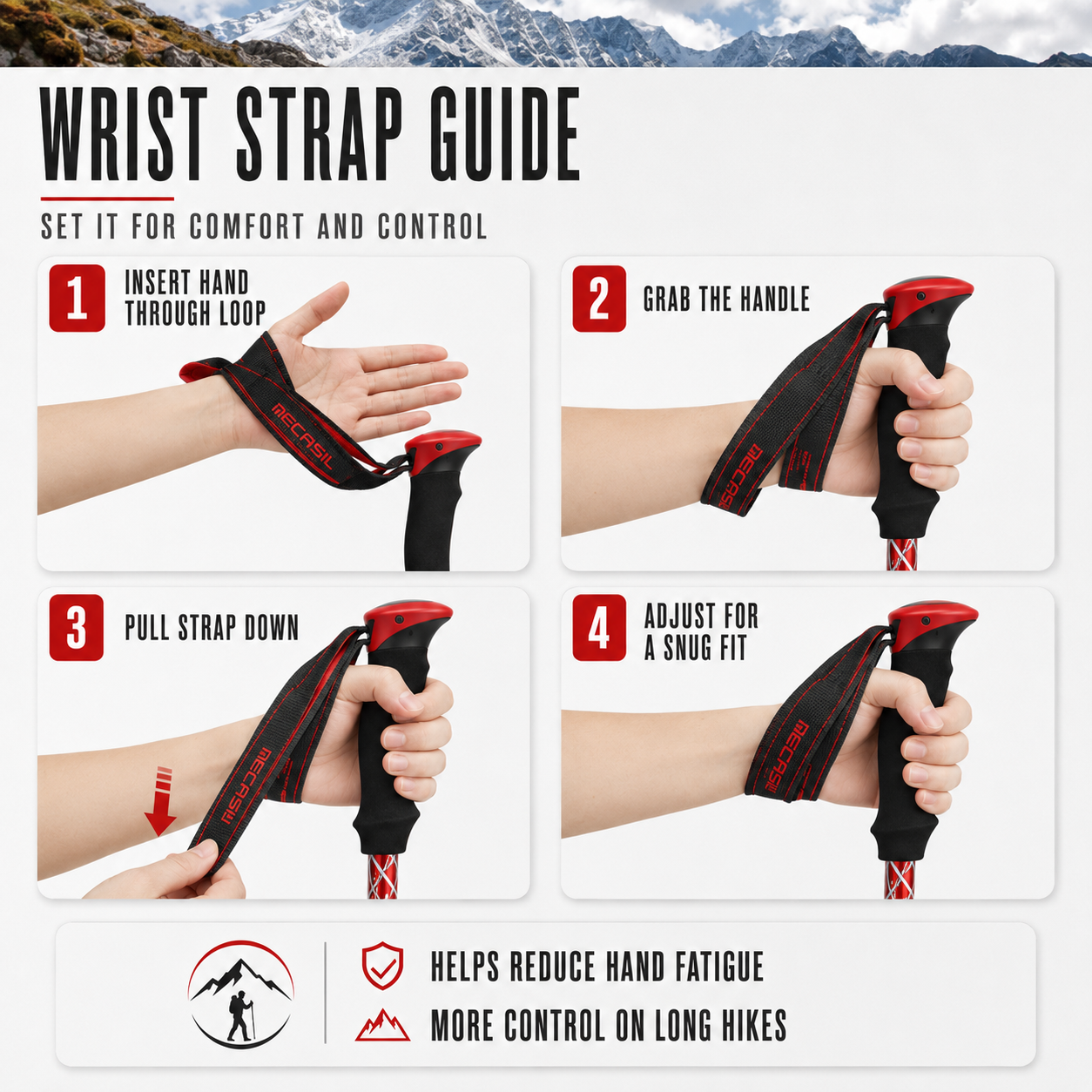 Celrien | Trailix Foldable Telescopic Trekking Poles