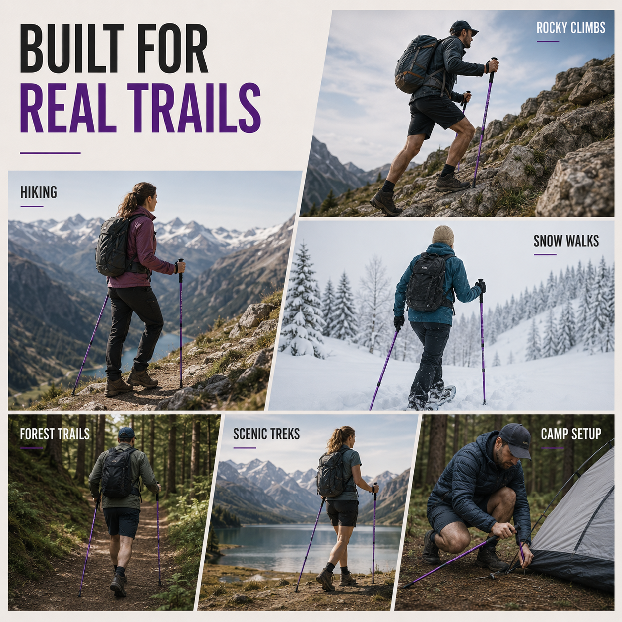 Celrien | Trailverge Lightweight Collapsible Trekking Pole