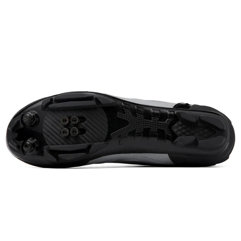 MTB cycling shoes with rotary dial closure and SPD cleat compatibility