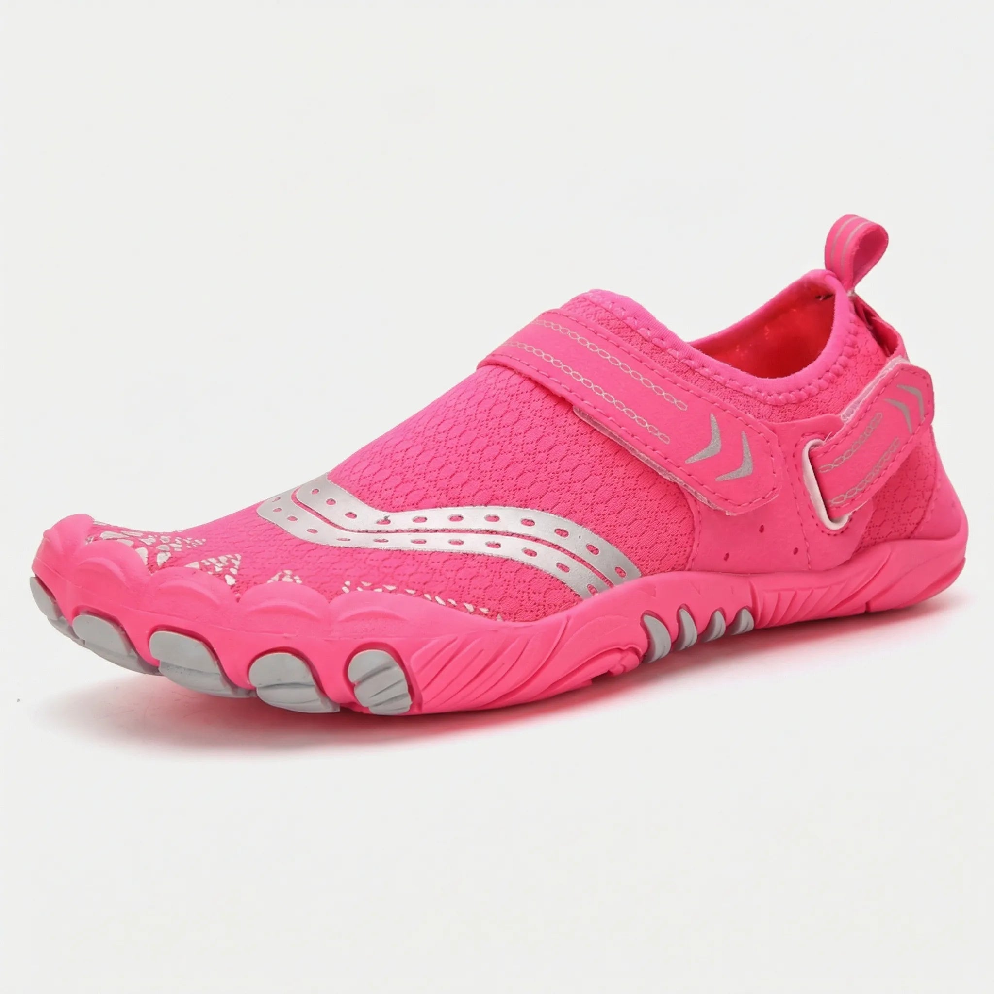 Unisex water shoes with breathable mesh upper and non-slip treaded sole