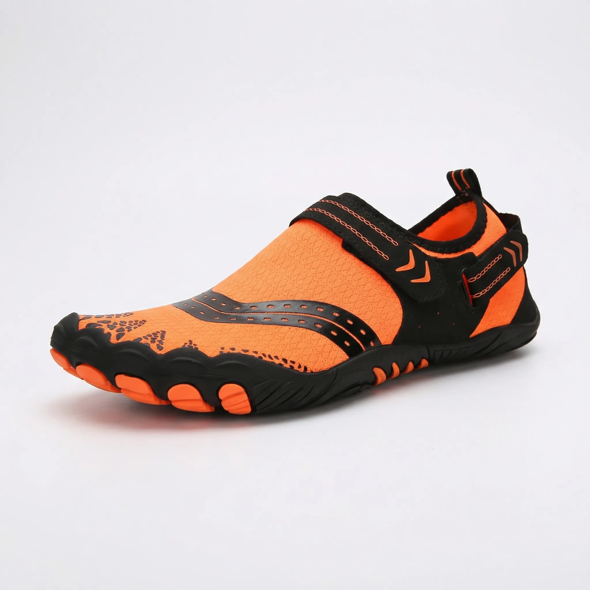Unisex water shoes with breathable mesh upper and non-slip treaded sole