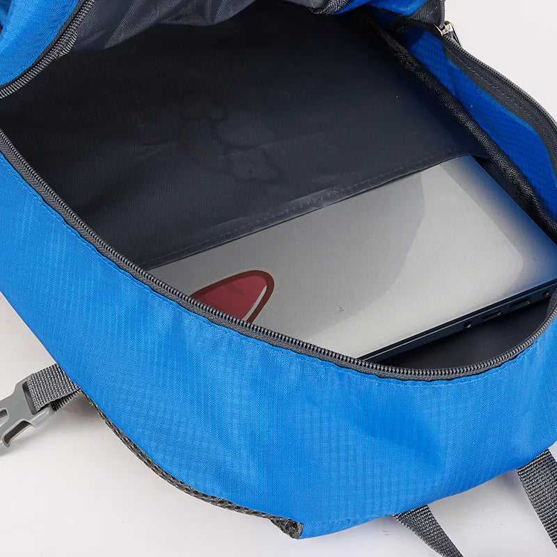 40-liter water-resistant hiking backpack with padded shoulder straps