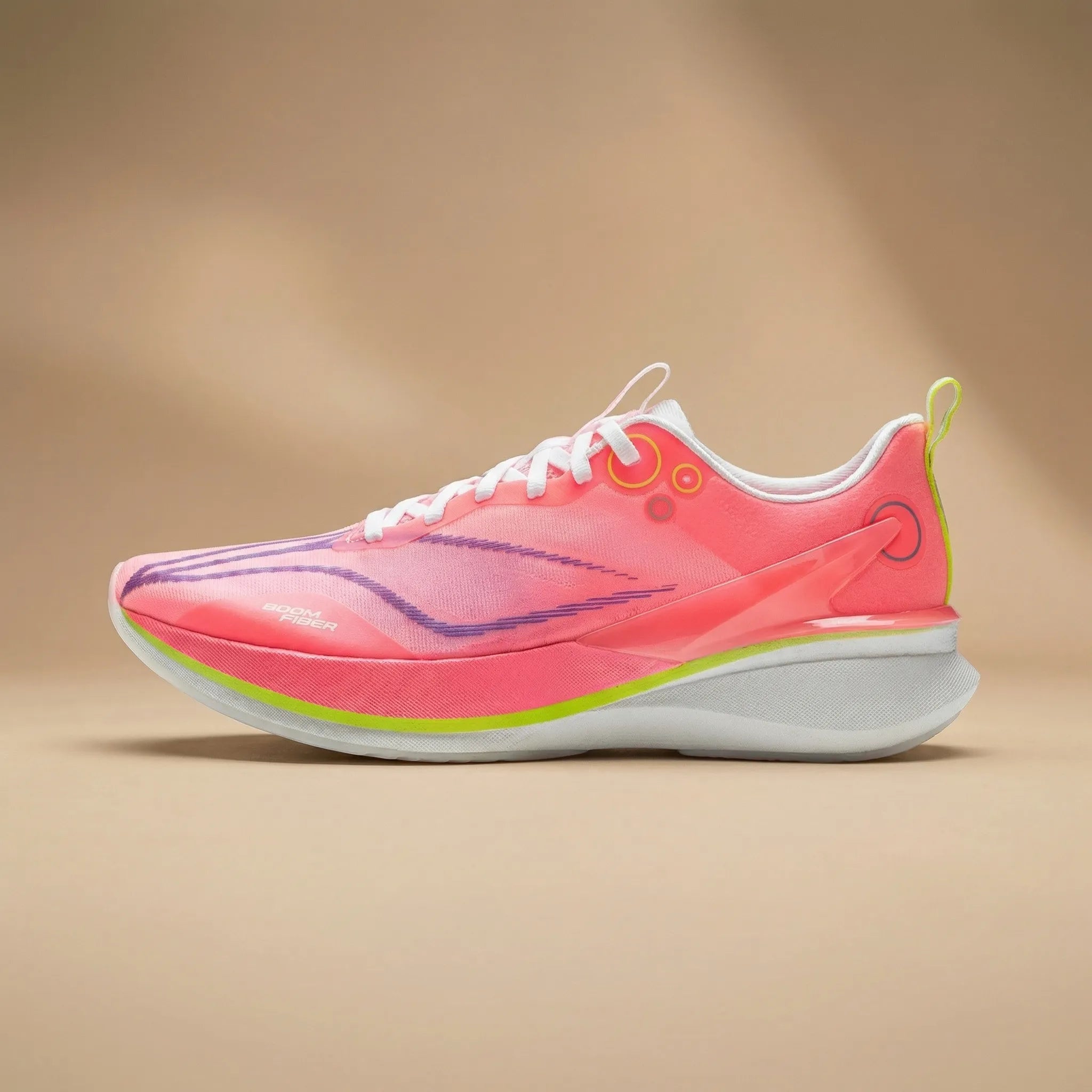 Men's non-slip racing shoe with cushioning for road running