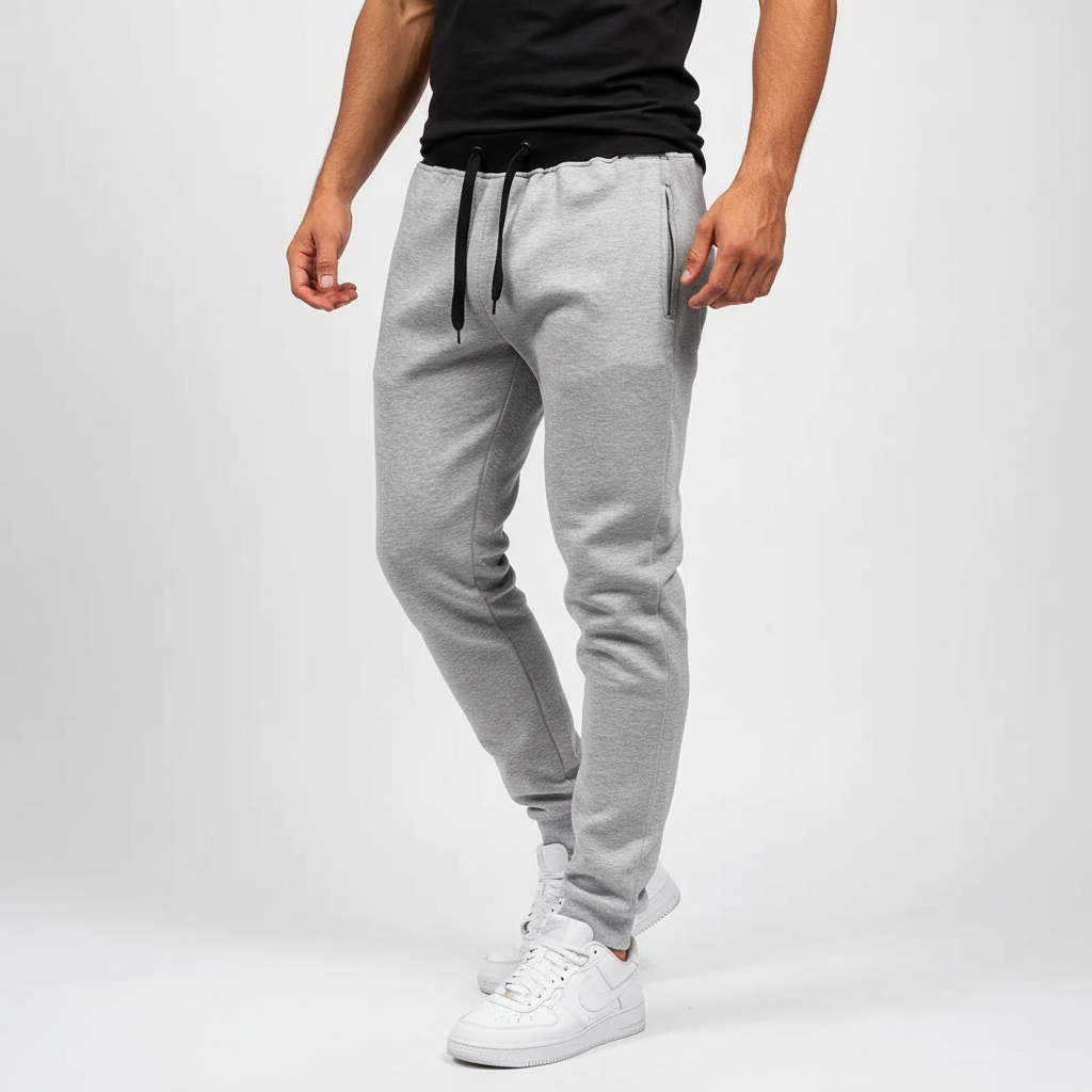 Men's jogger pants with breathable stretch and tapered fit