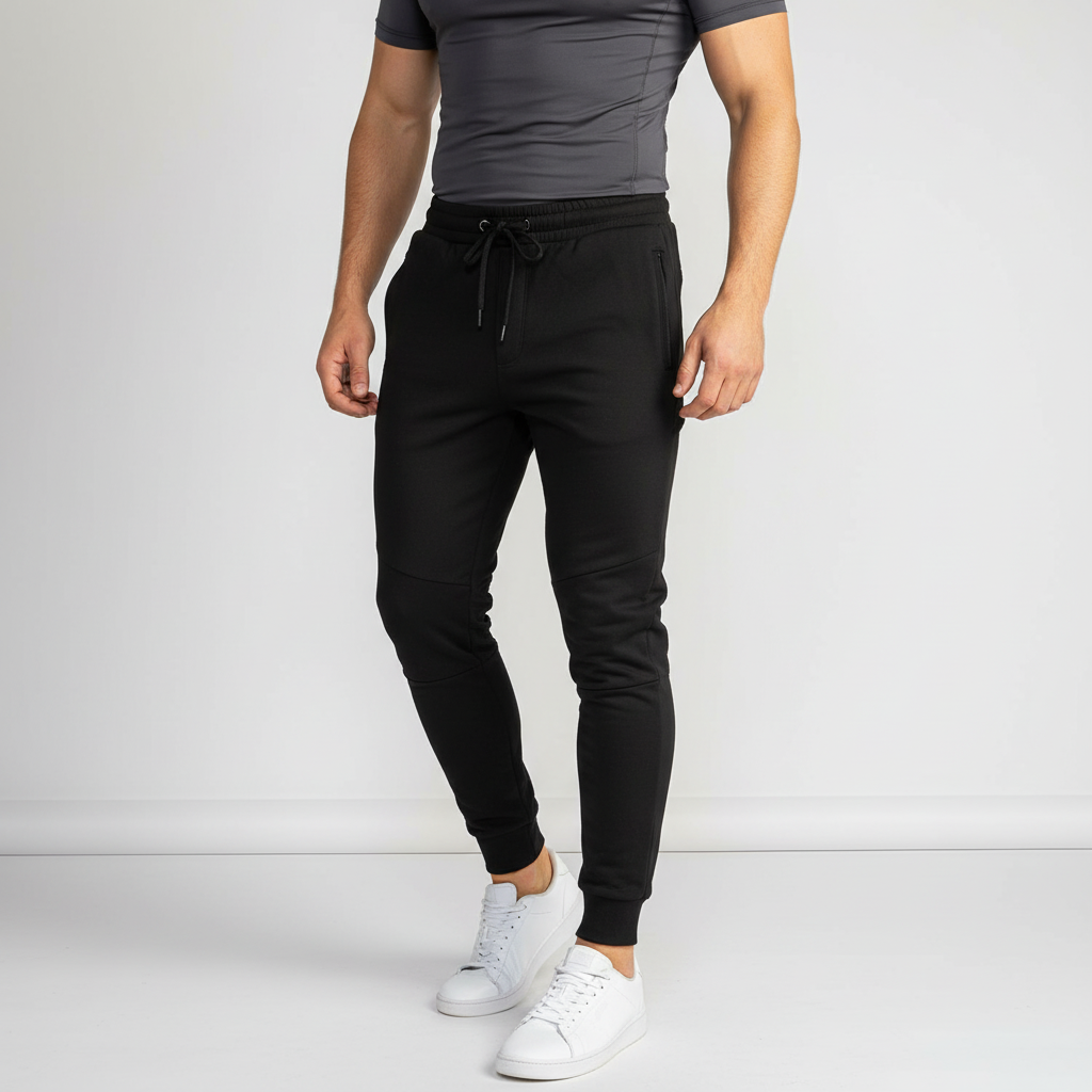 Men's jogger pants with breathable stretch and tapered fit