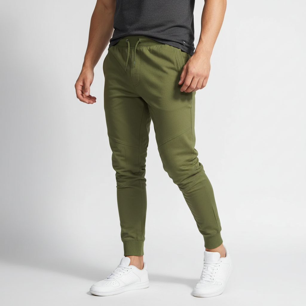 Men's jogger pants with breathable stretch and tapered fit