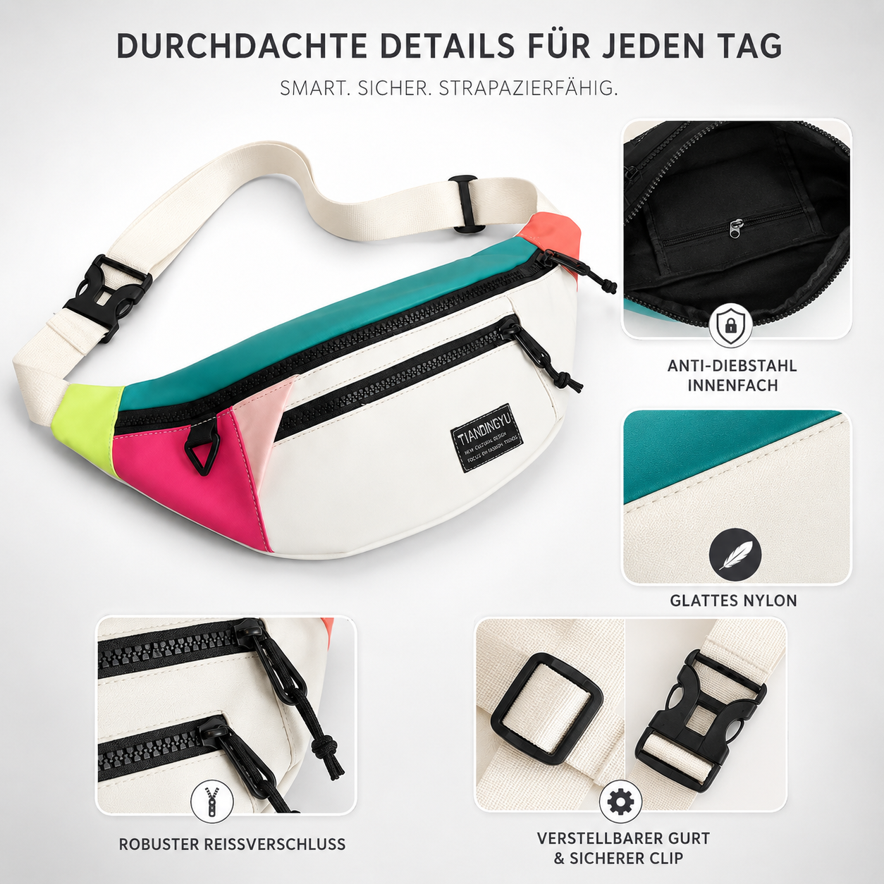 Celrien | Veltroxa Casual Nylon Crossbody Bag