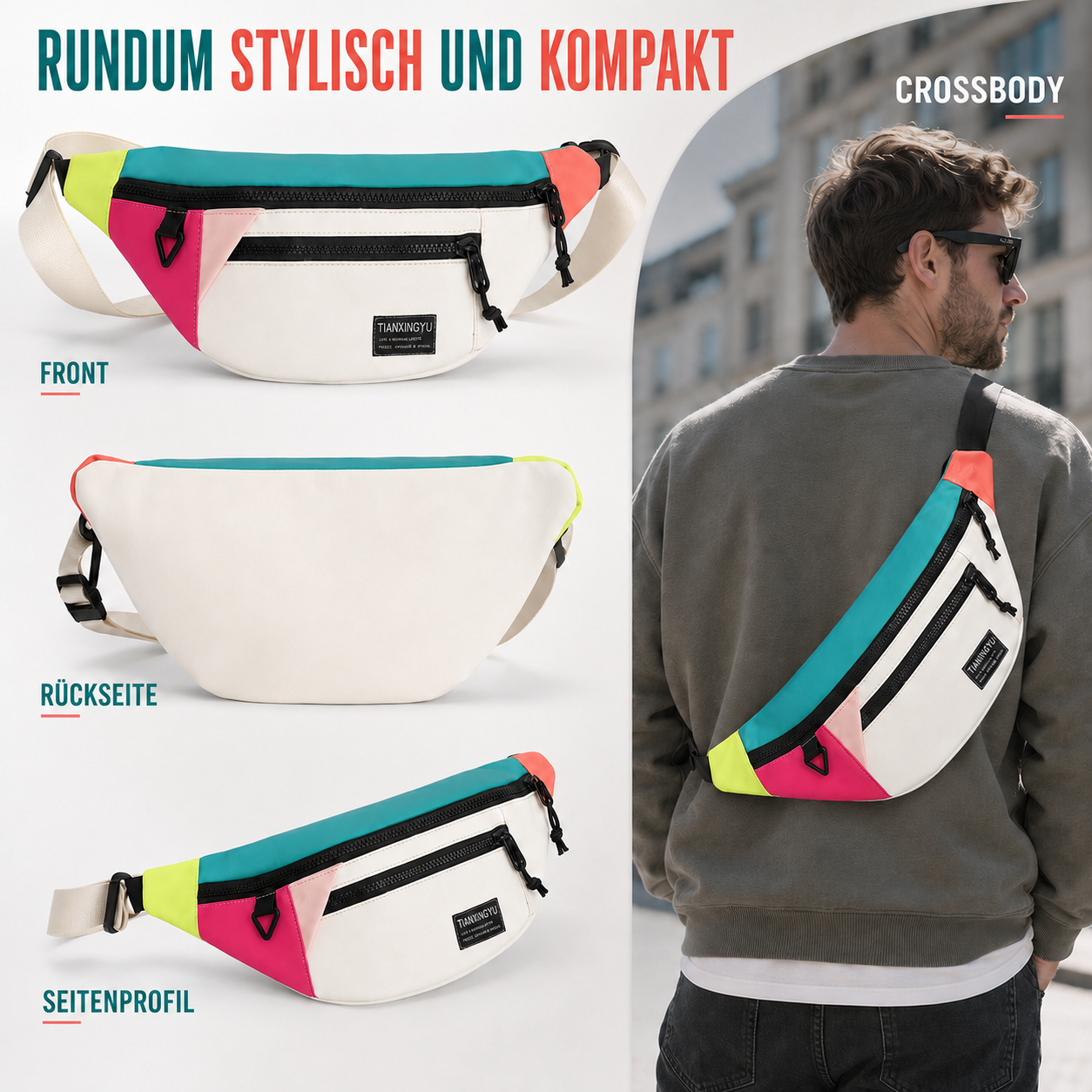 Celrien | Veltroxa Casual Nylon Crossbody Bag