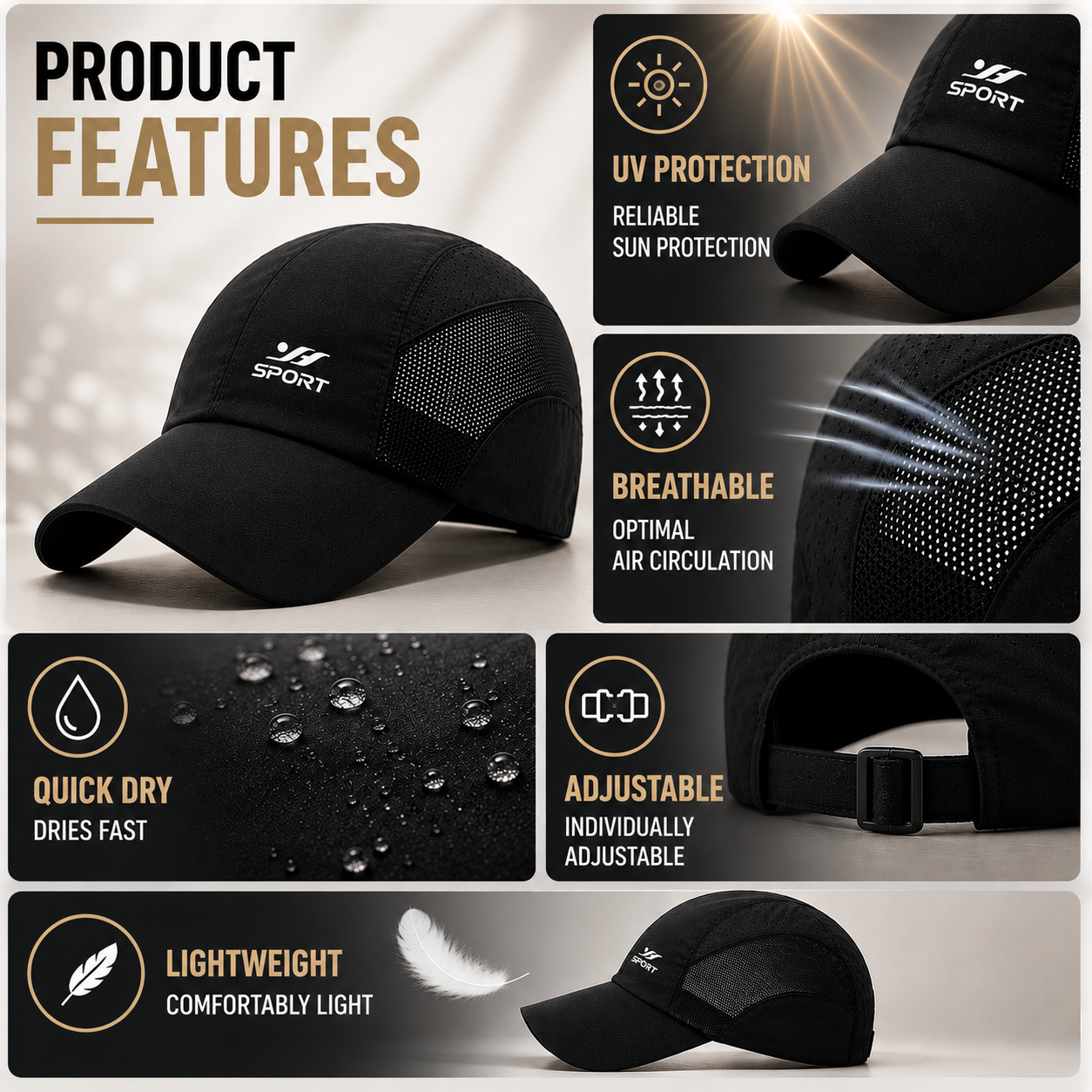 Celrien | Venlux UV-Rated Breathable Baseball Cap