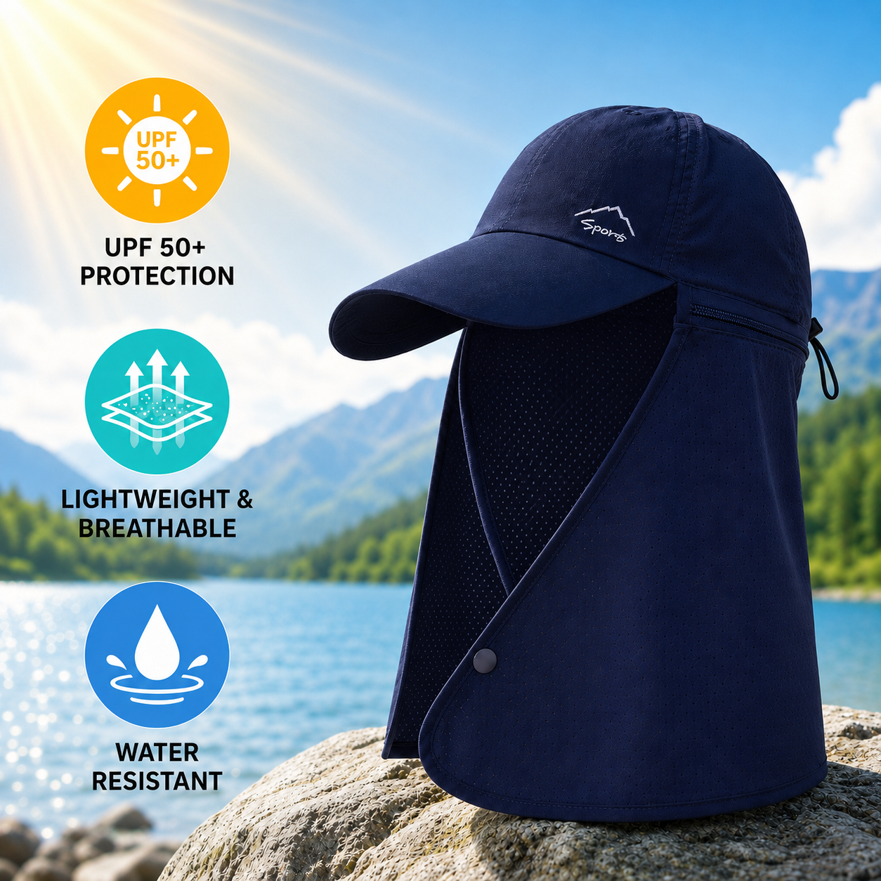 Celrien | Venshield Cap With Neck Flap