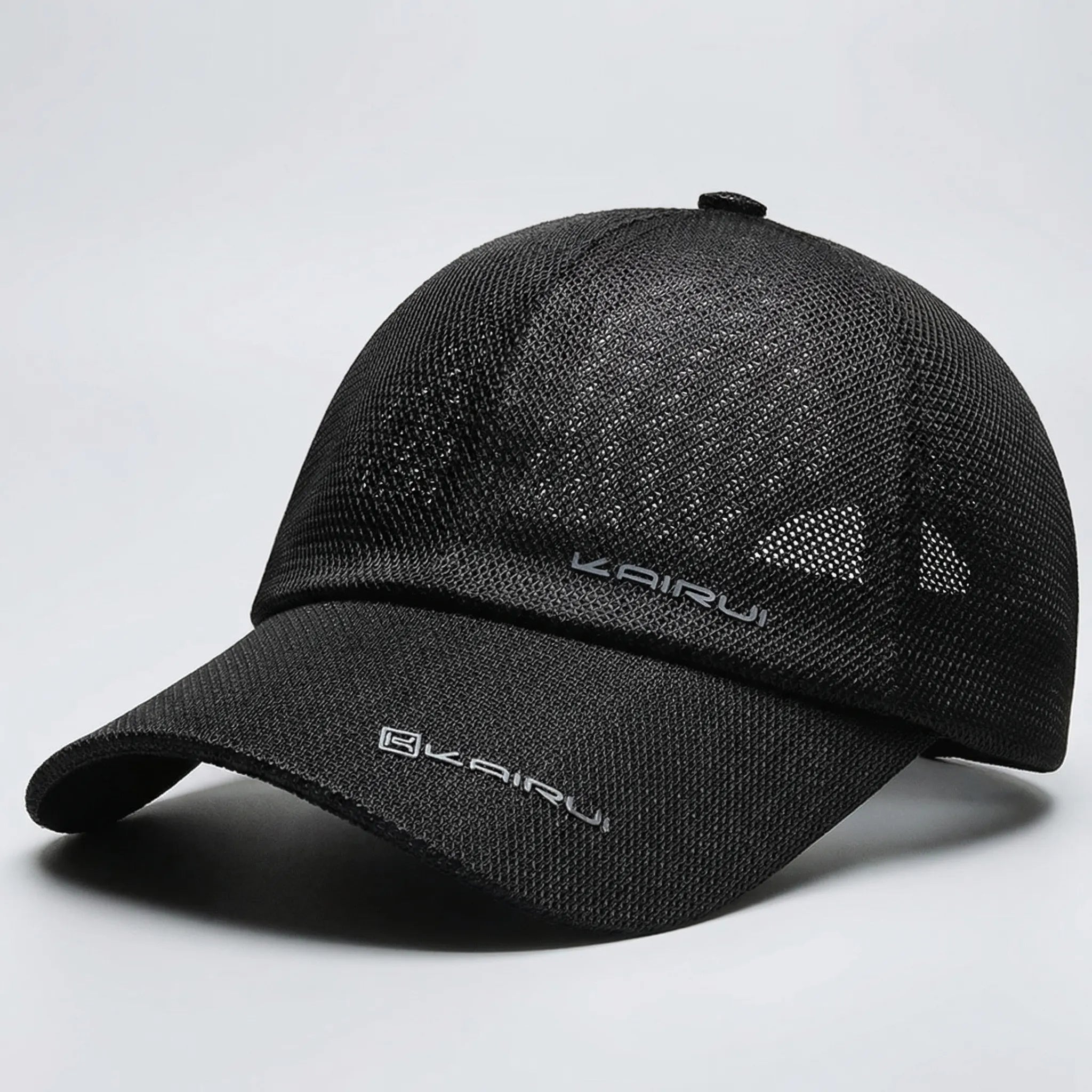 Full mesh breathable baseball cap with snapback closure