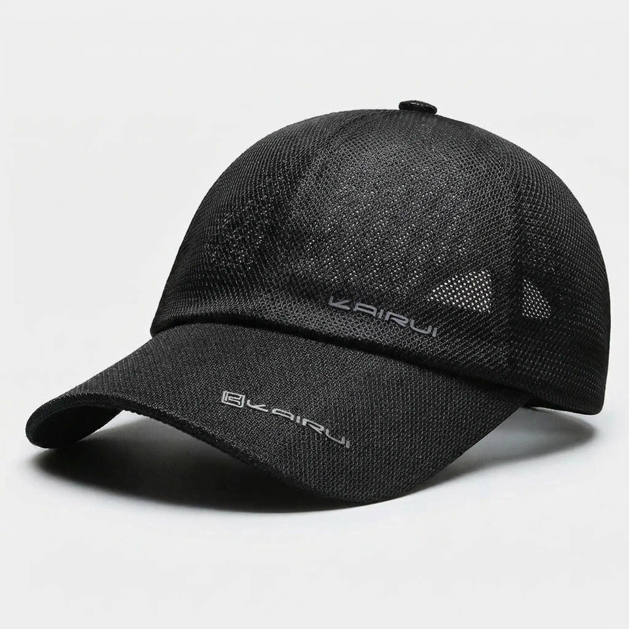 Full mesh breathable baseball cap with snapback closure