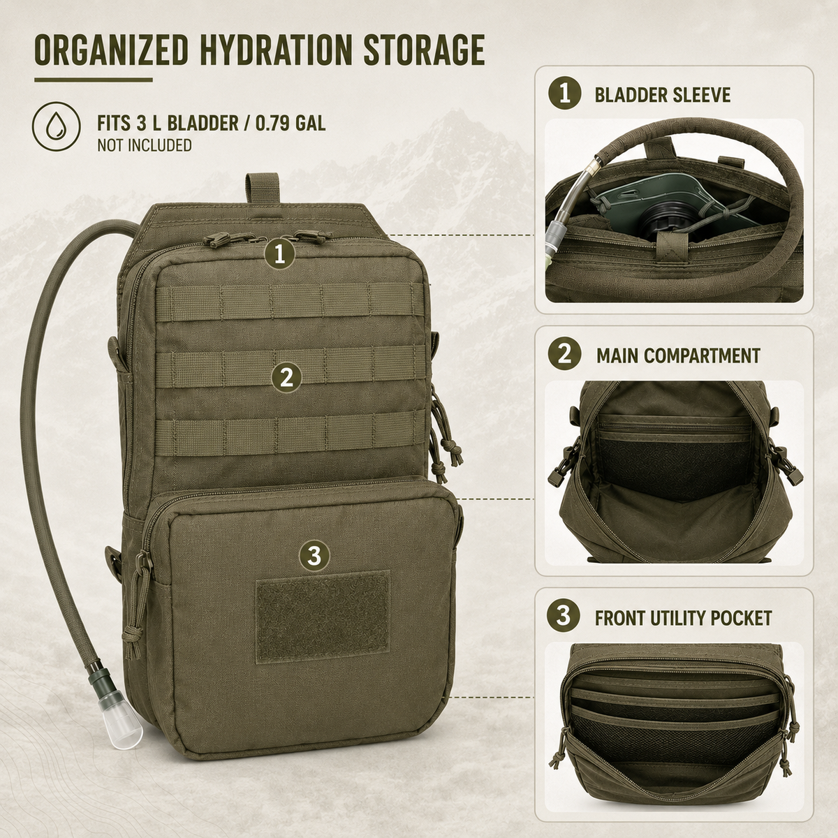 Celrien | Vexamor Modular Vest Hydration Carrier