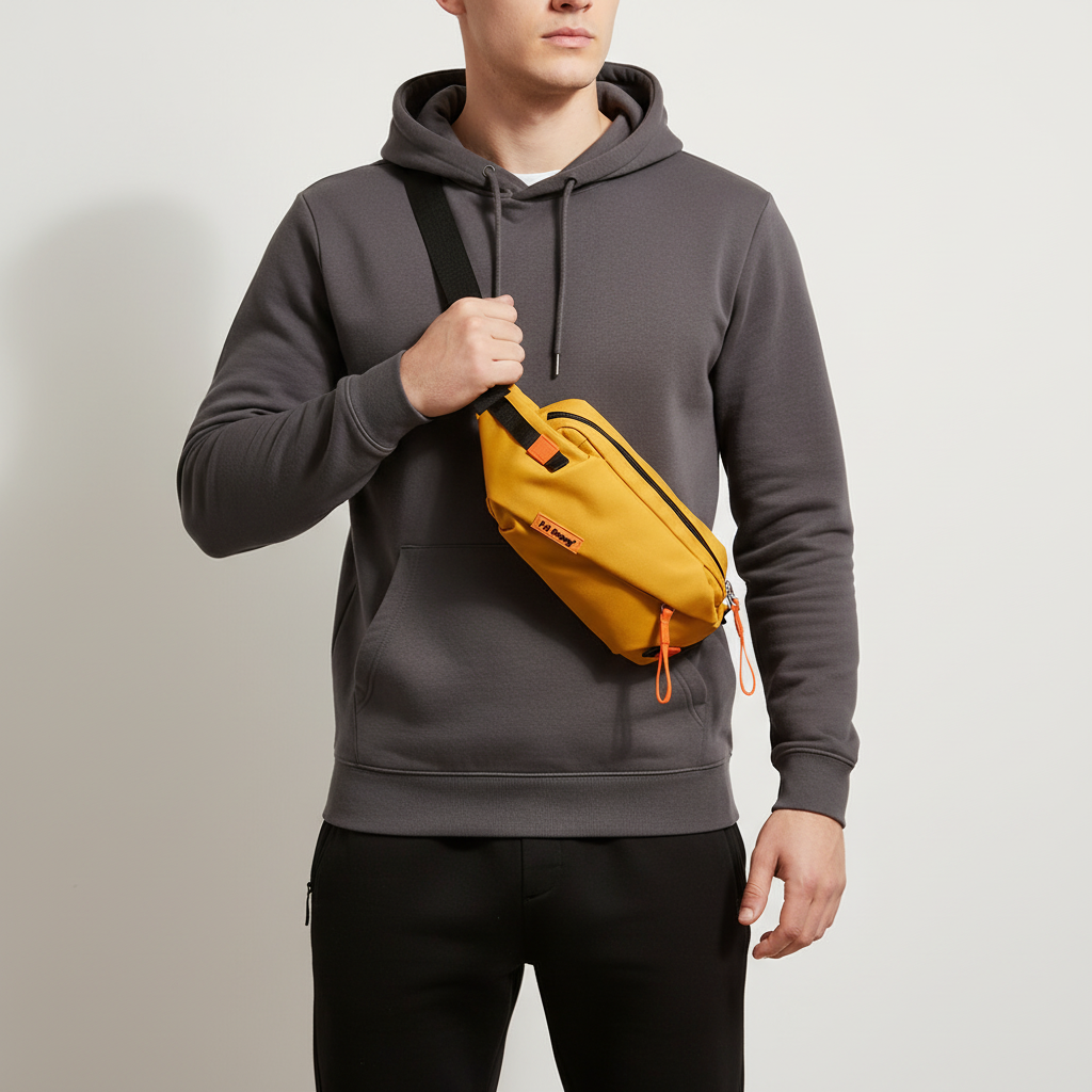 Casual crossbody chest bag with adjustable strap and durable Oxford fabric