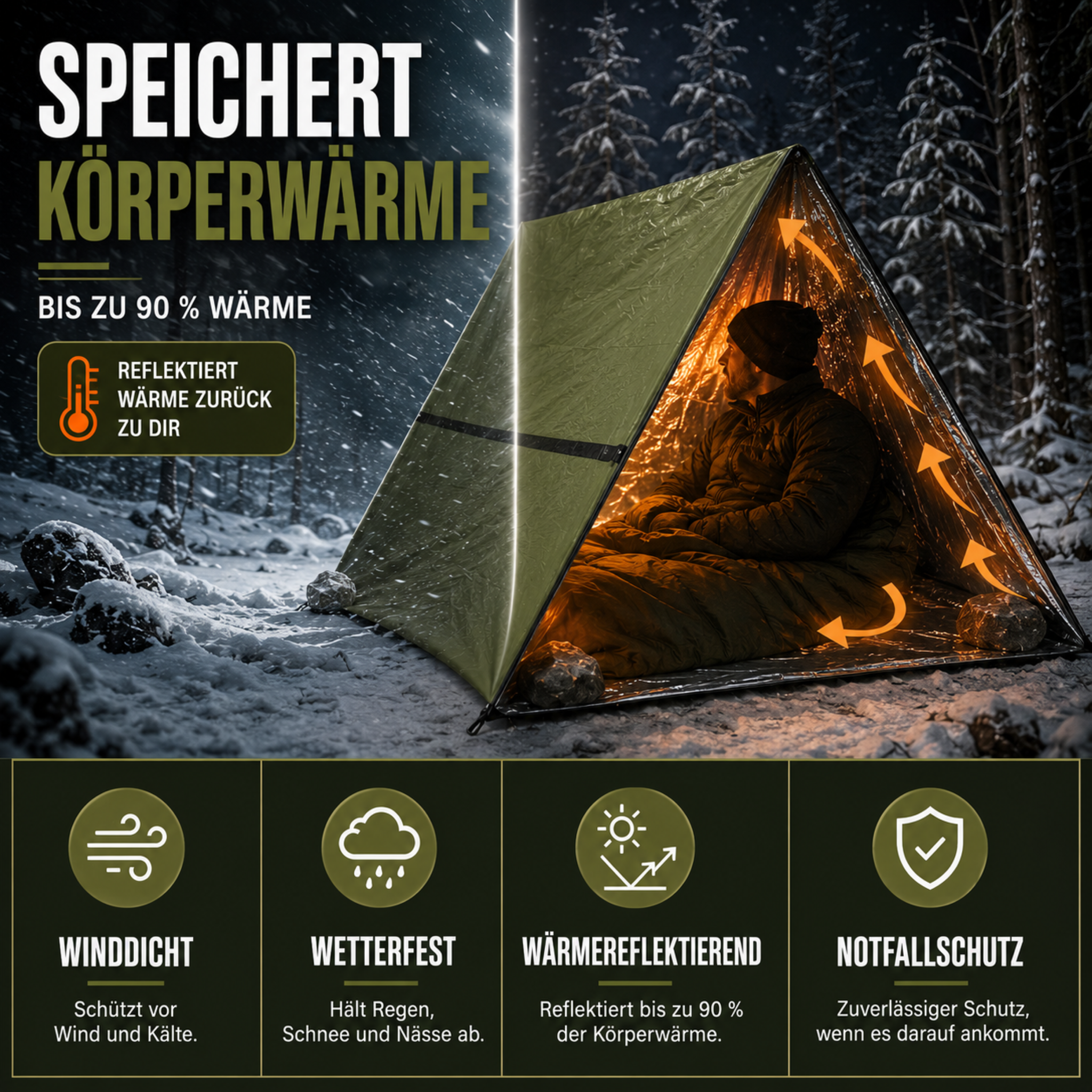 Celrien | Vigoraid Compact 2-Person Emergency Shelter Tent