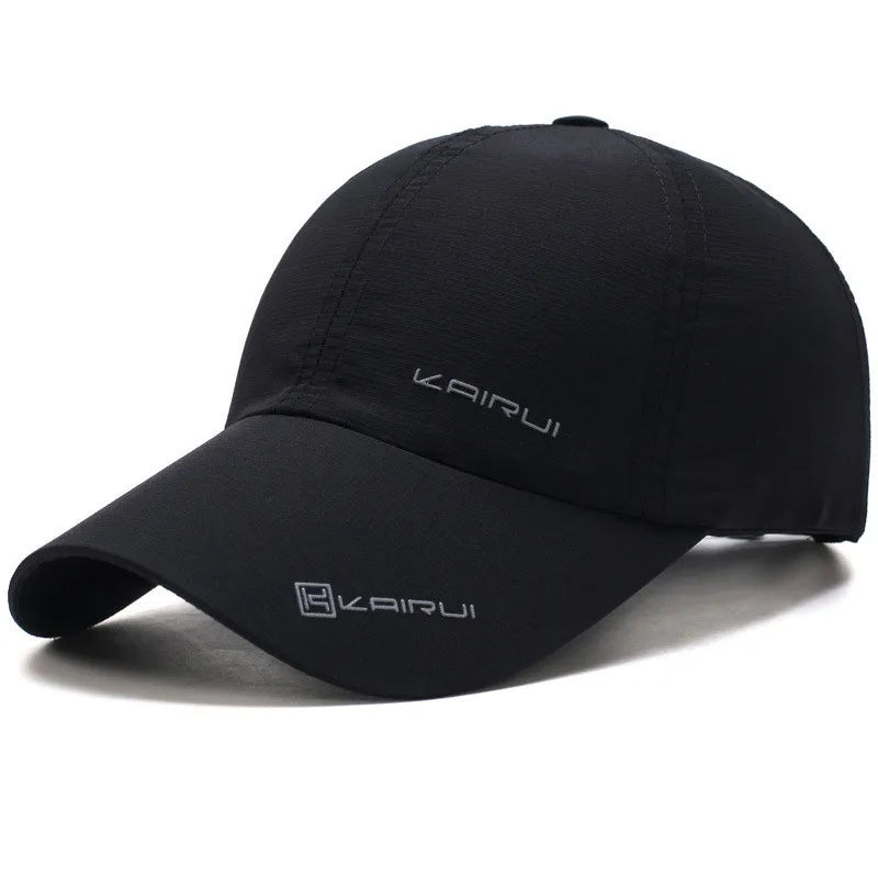 Unisex baseball cap with adjustable snapback closure and curved structured visor