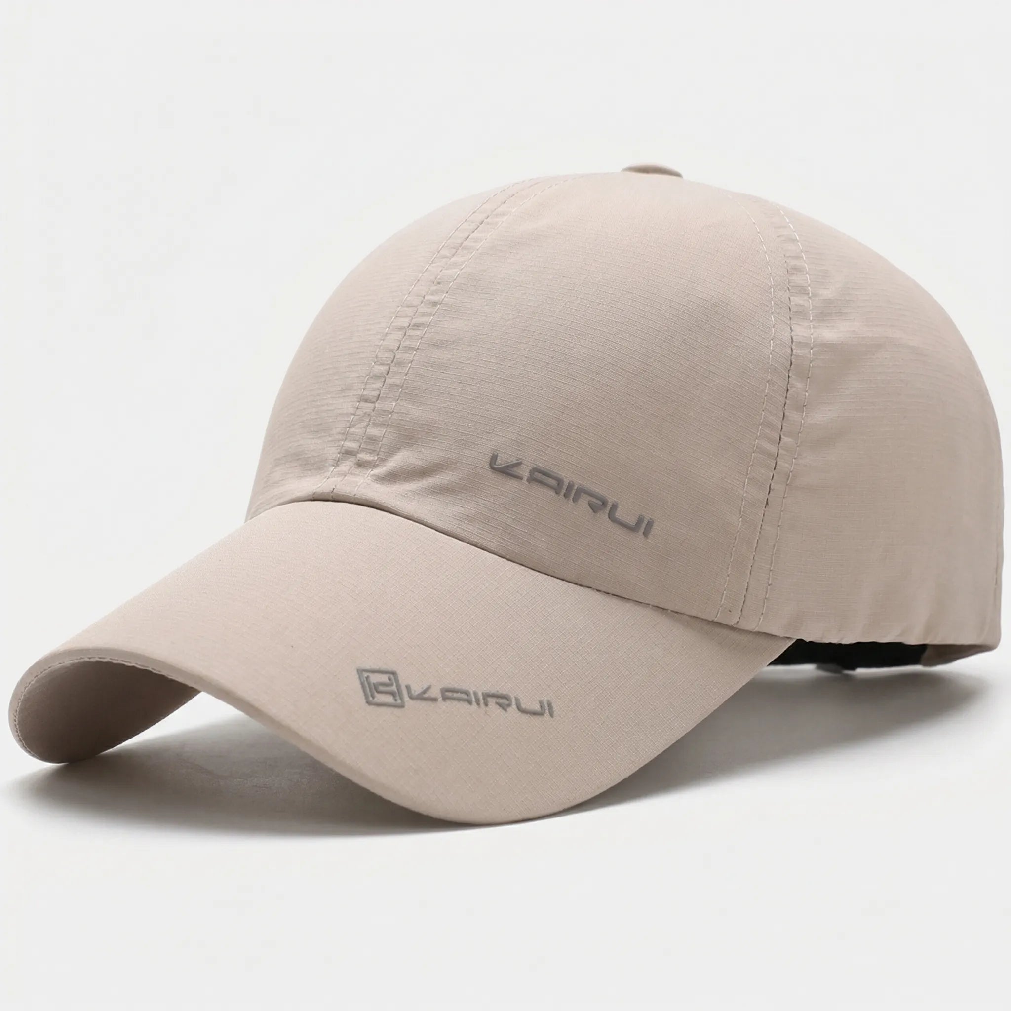 Unisex baseball cap with adjustable snapback closure and curved structured visor