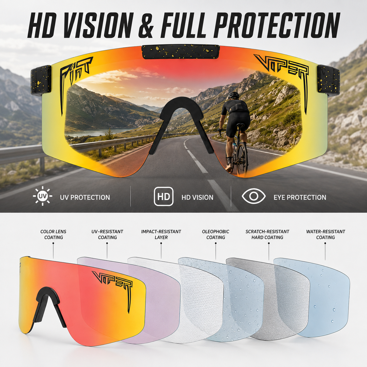 Celrien | Vyndra Oversized Sport Shield Sunglasses