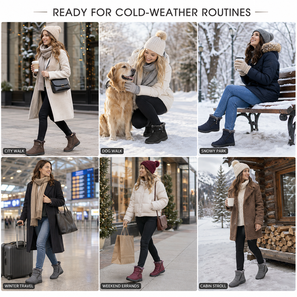 Celrien | Waterproof Ankle Winter Boots