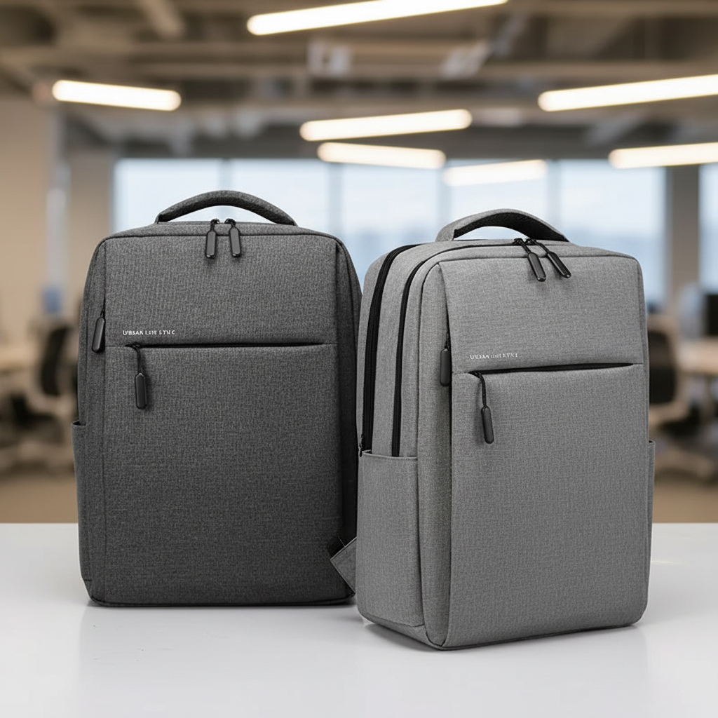 Water-resistant laptop backpack with padded compartment and shoulder straps