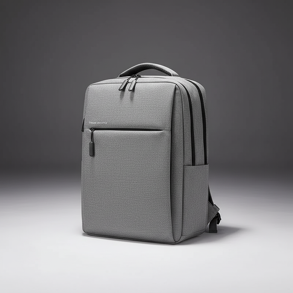 Water-resistant laptop backpack with padded compartment and shoulder straps
