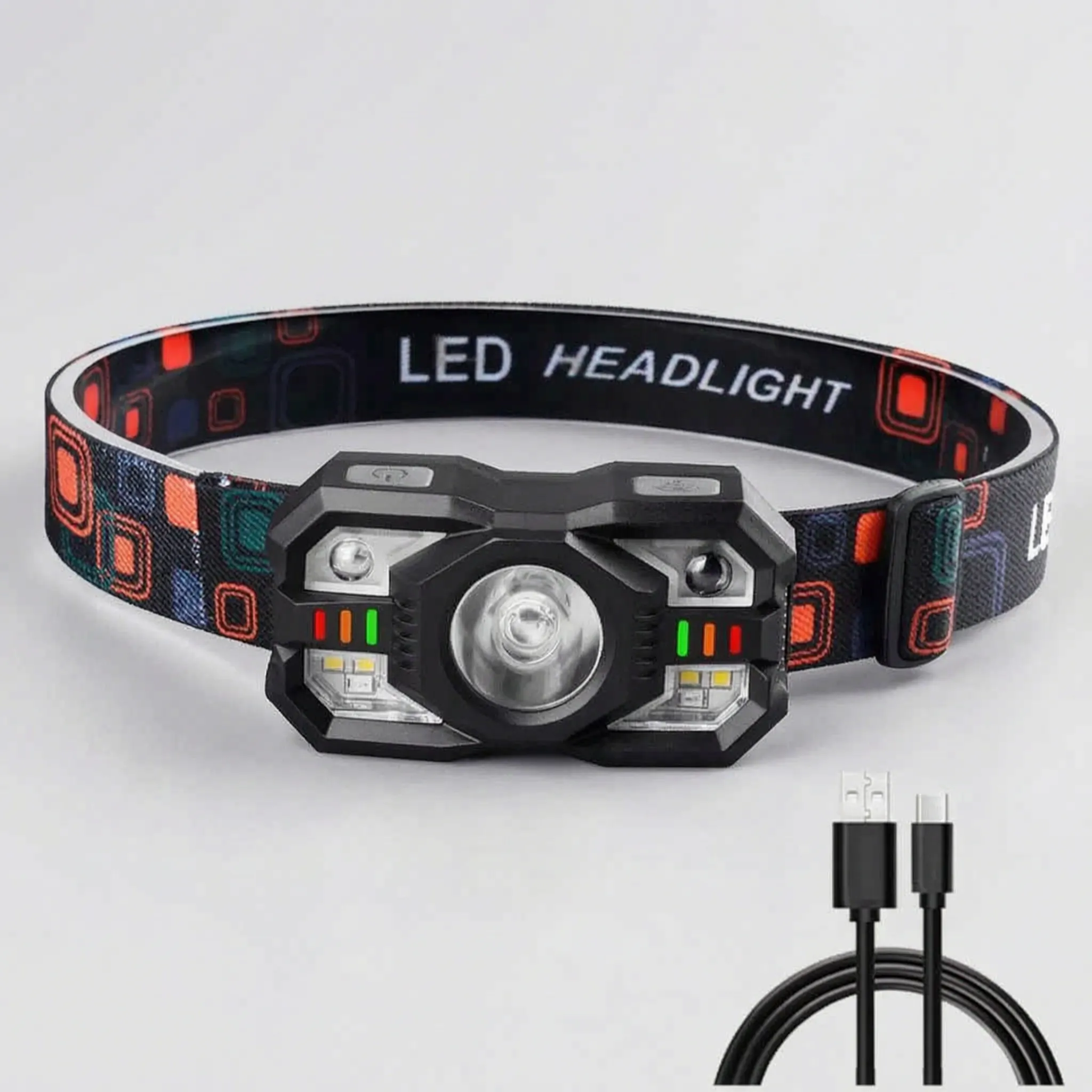 Nordspur | WaveSight Rechargeable LED Headlamp Flashlight