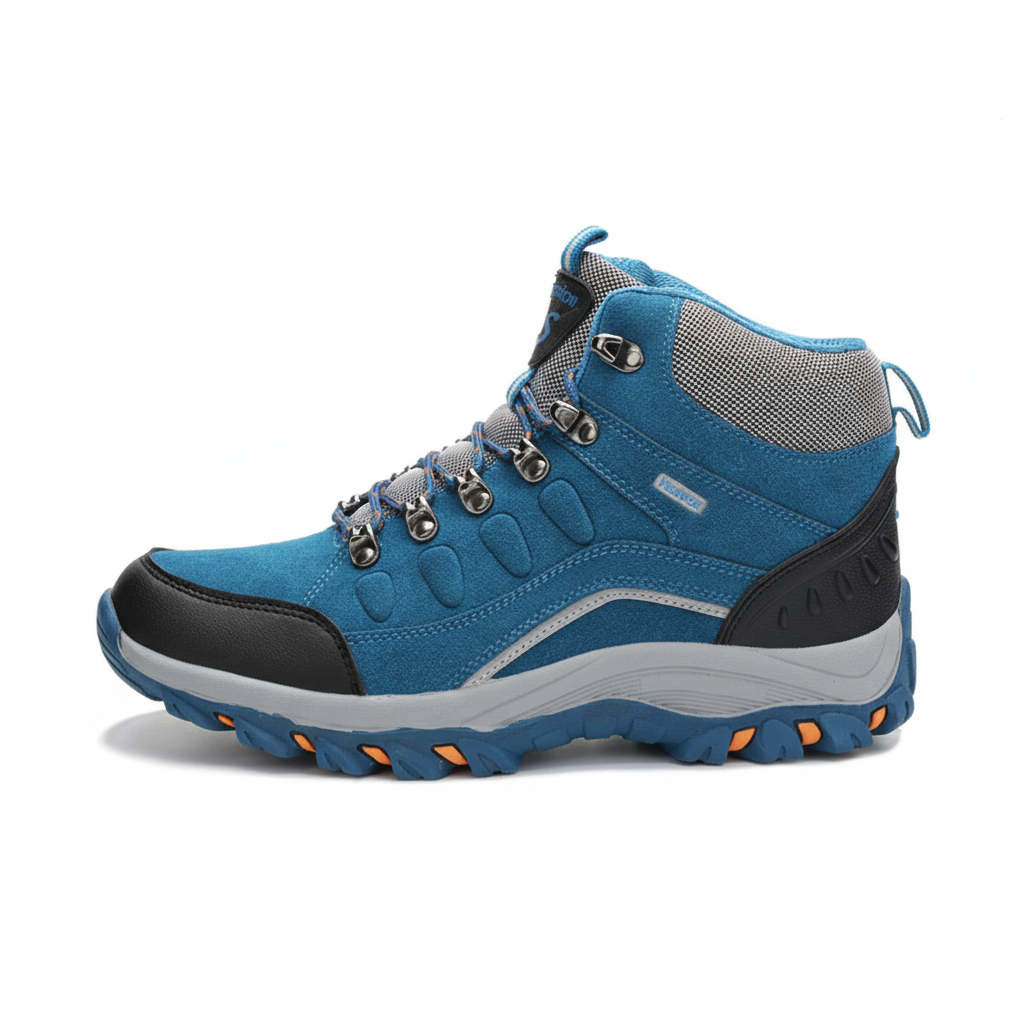 Women's hiking boots with leather upper and ankle support