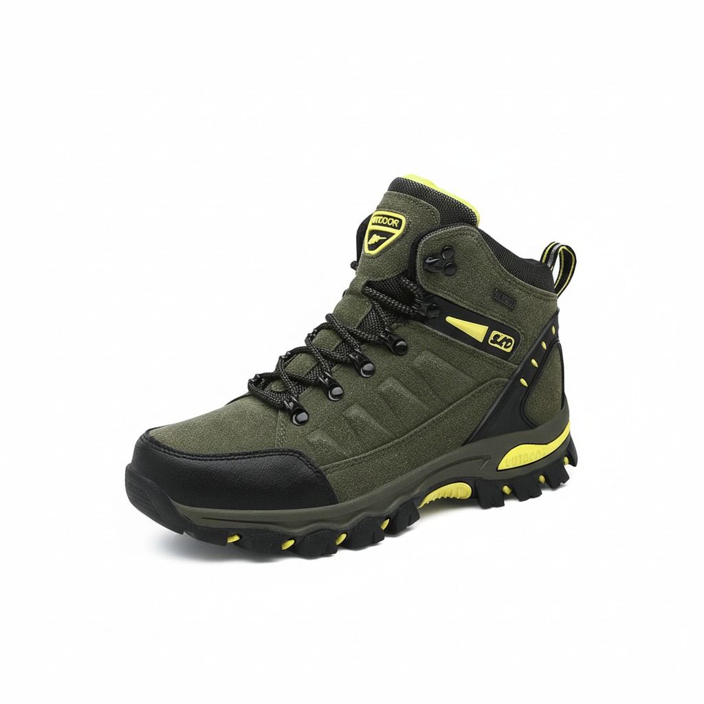 Women's ankle hiking boot with breathable lining and grippy outsole