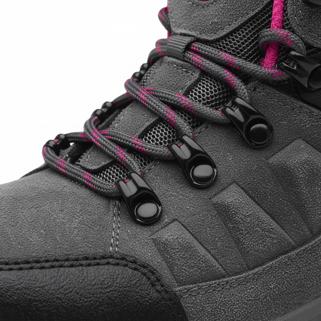 Women's ankle hiking boot with breathable lining and grippy outsole