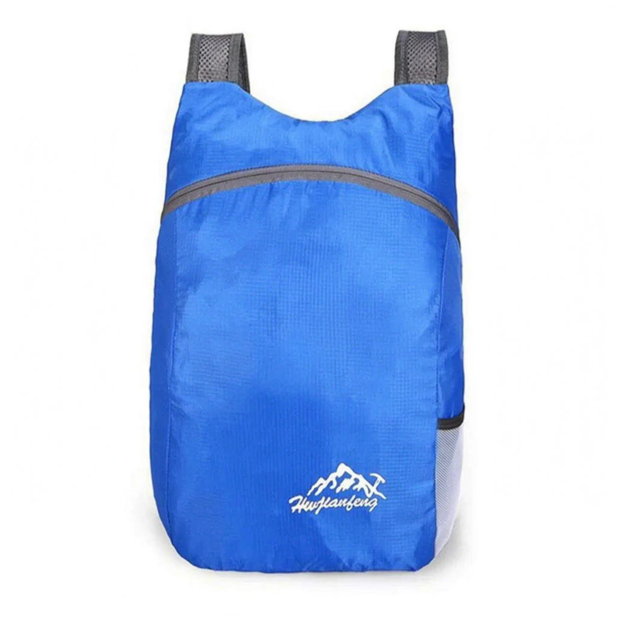 Ultralight foldable daypack with water-resistant exterior and breathable mesh straps