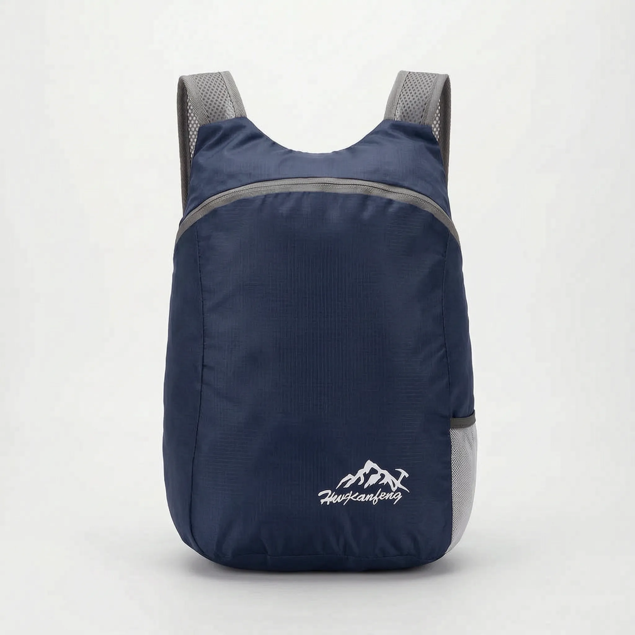 Ultralight foldable daypack with water-resistant exterior and breathable mesh straps
