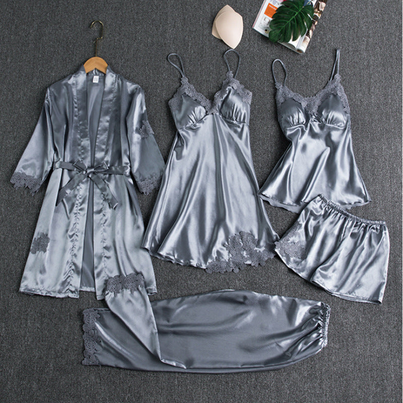 Elegant Five-Piece Pyjama Set