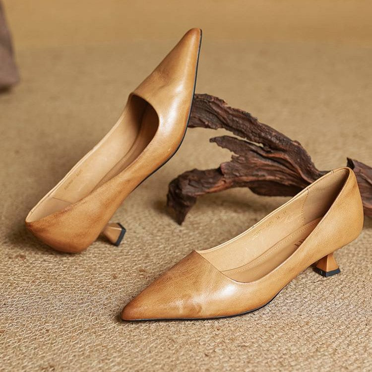Serane Leather Heels