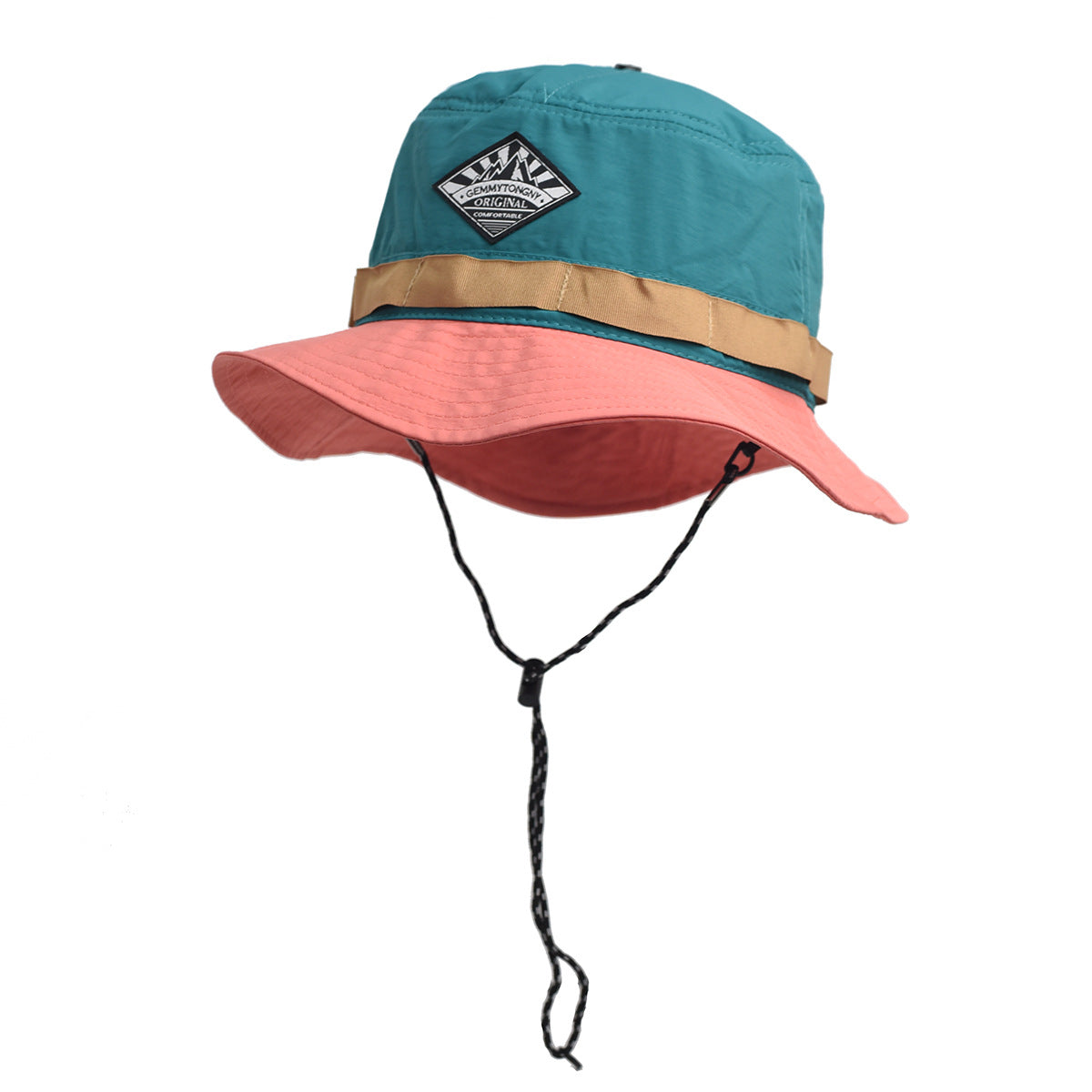 Celrien | Brymble Color-Block Bucket Hat With Chin Cord