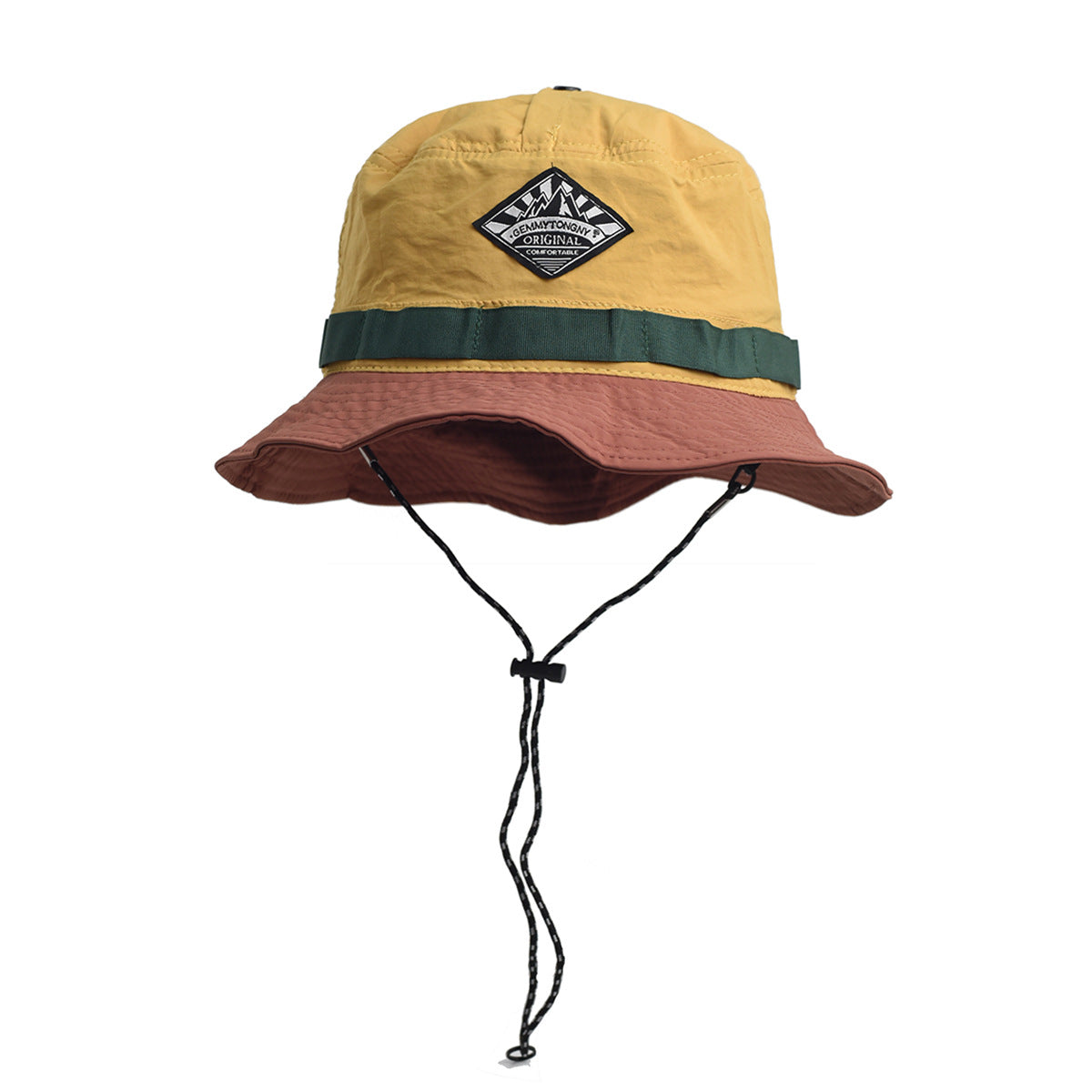 Celrien | Brymble Color-Block Bucket Hat With Chin Cord