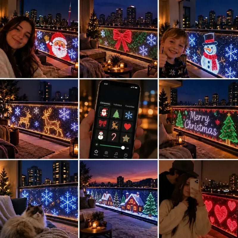 Outdoor Twinkling Net Lights with App Control