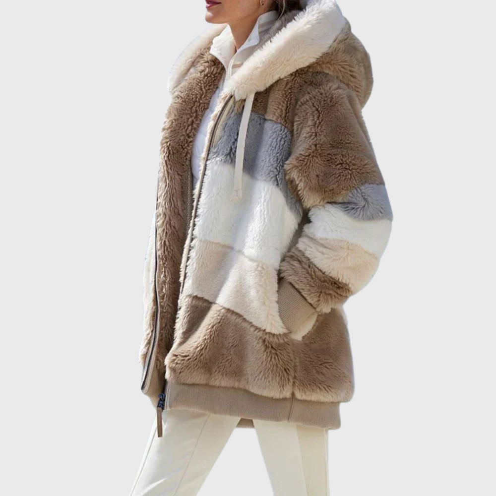 Elegant Multicolor Warm Puffer Jacket