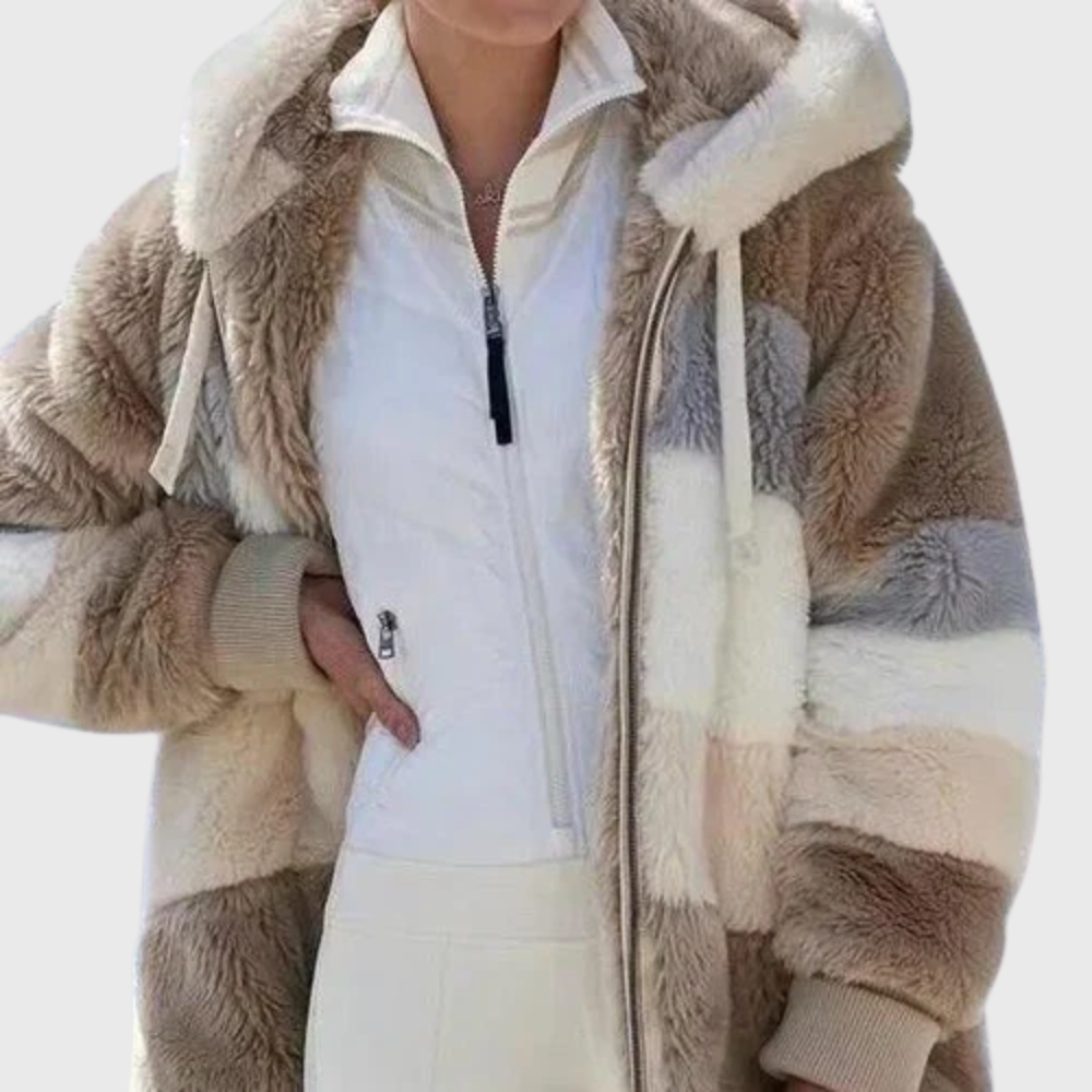 Elegant Multicolor Warm Puffer Jacket