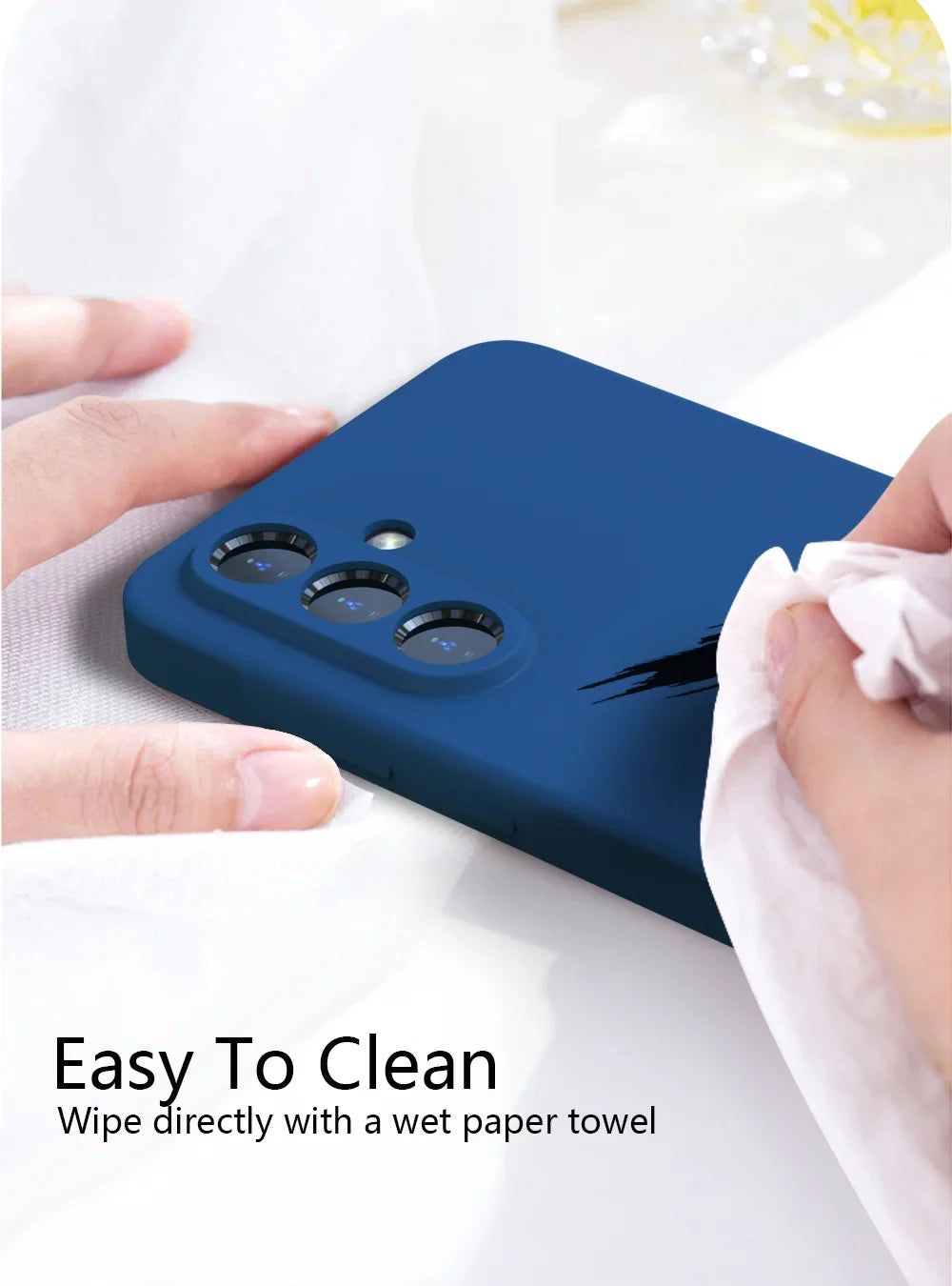 Samsung Galaxy Soft Silicone Case – Slim Shockproof Back Cover